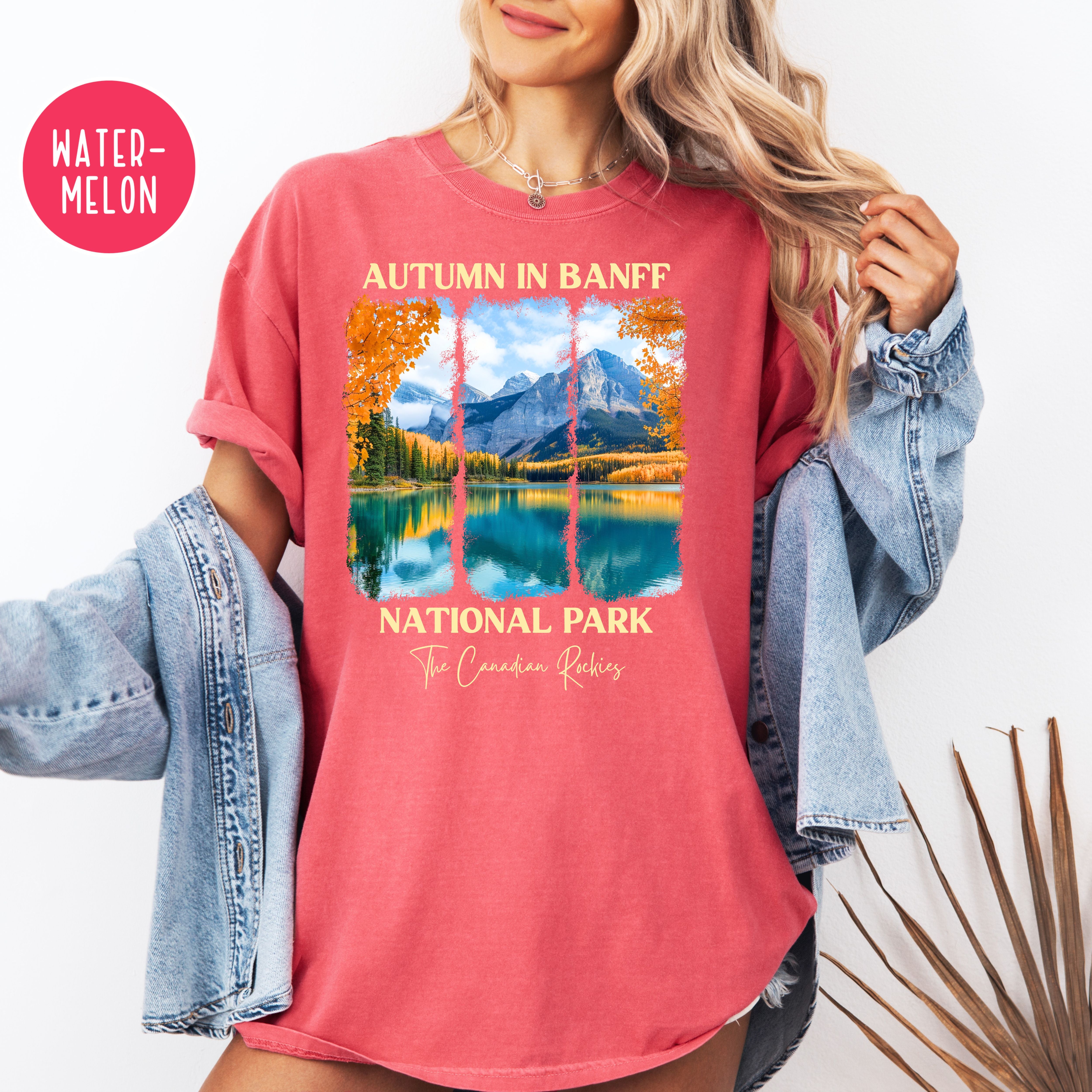 Autumn in Banff National Park Comfort Colors Unisex Tee