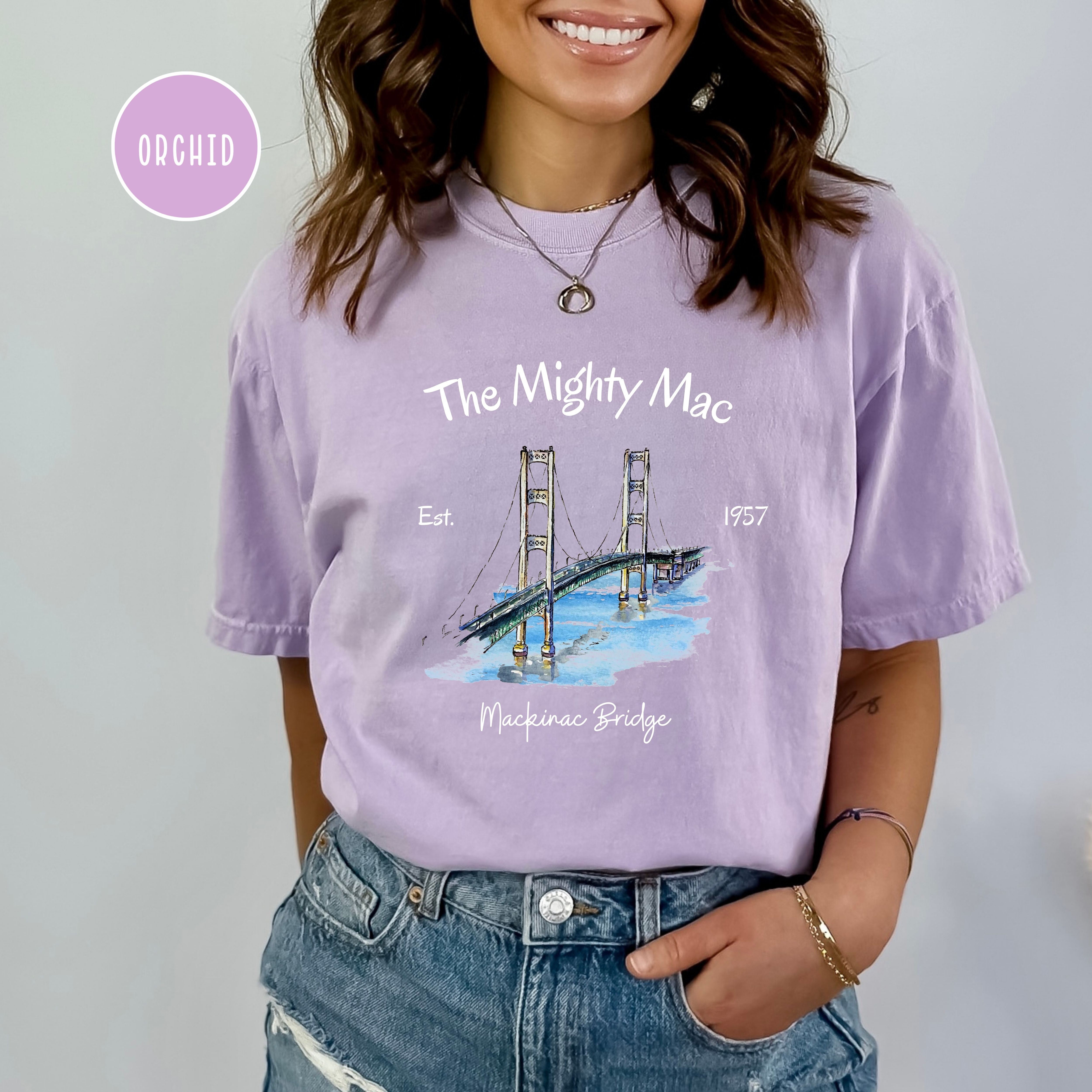 The Mighty Mac Mackinac Bridge Comfort Colors® Tee