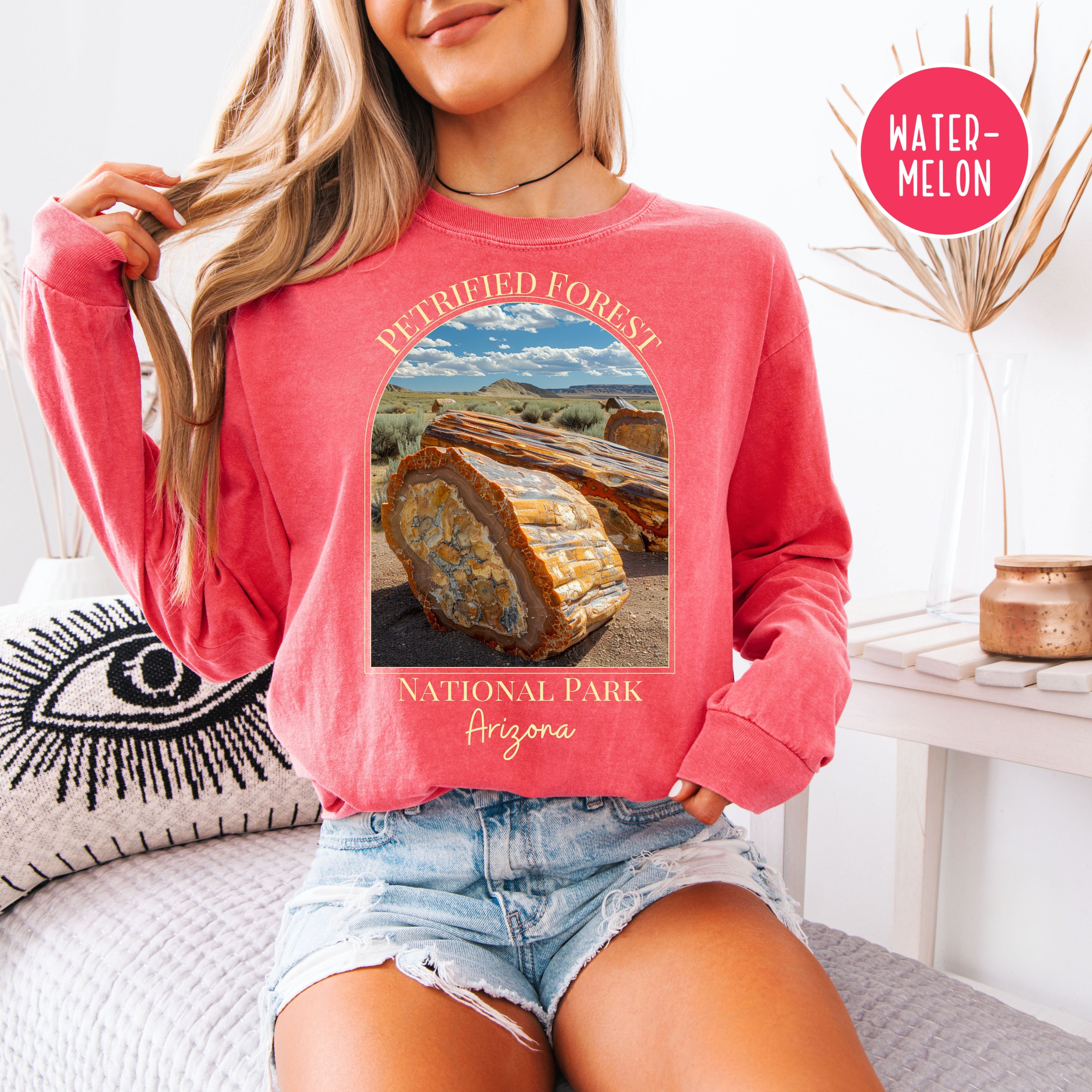 Petrified Forest National Park Arizona Comfort Colors Long Sleeve Unisex Tee