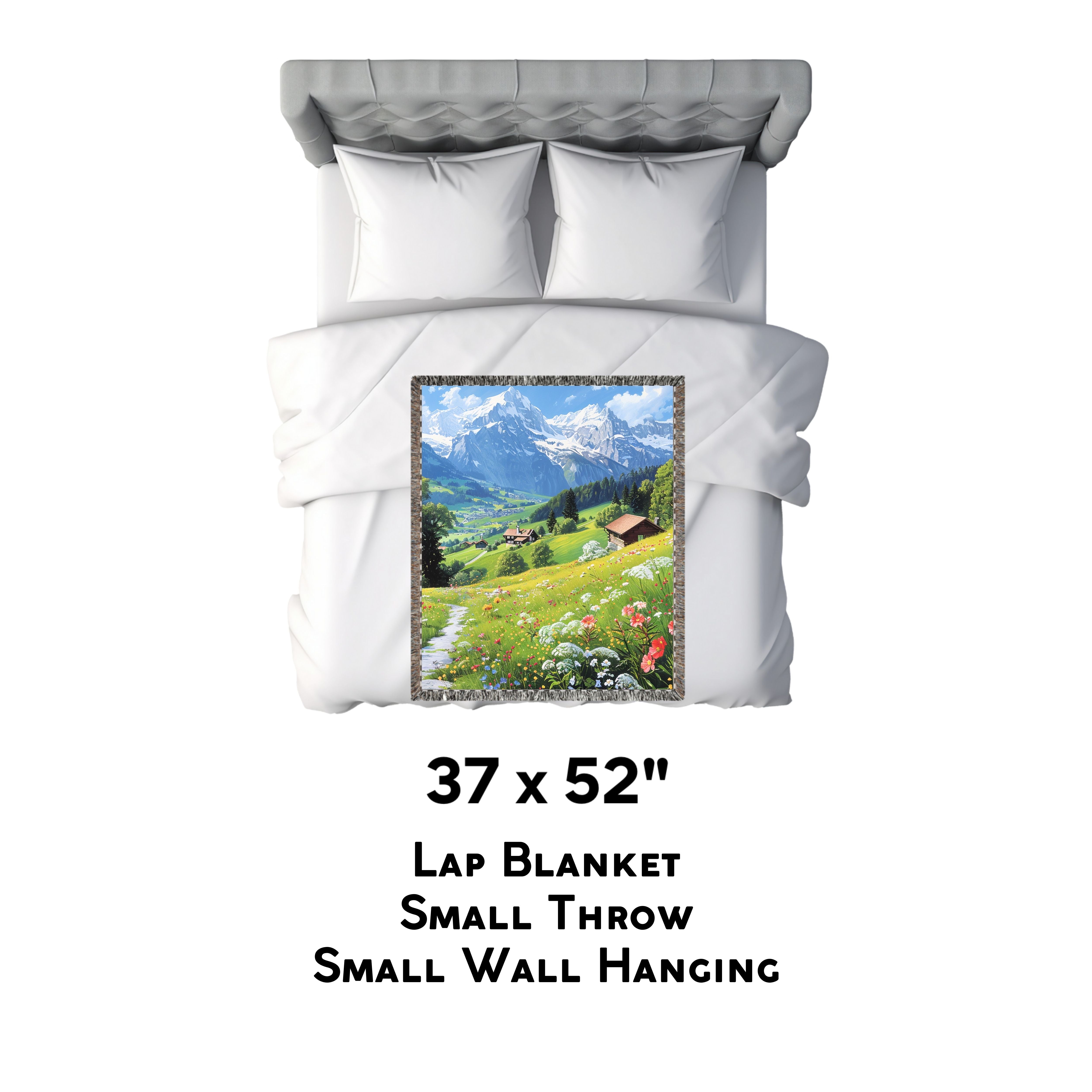 Lucerne Switzerland Woven Blanket Gift