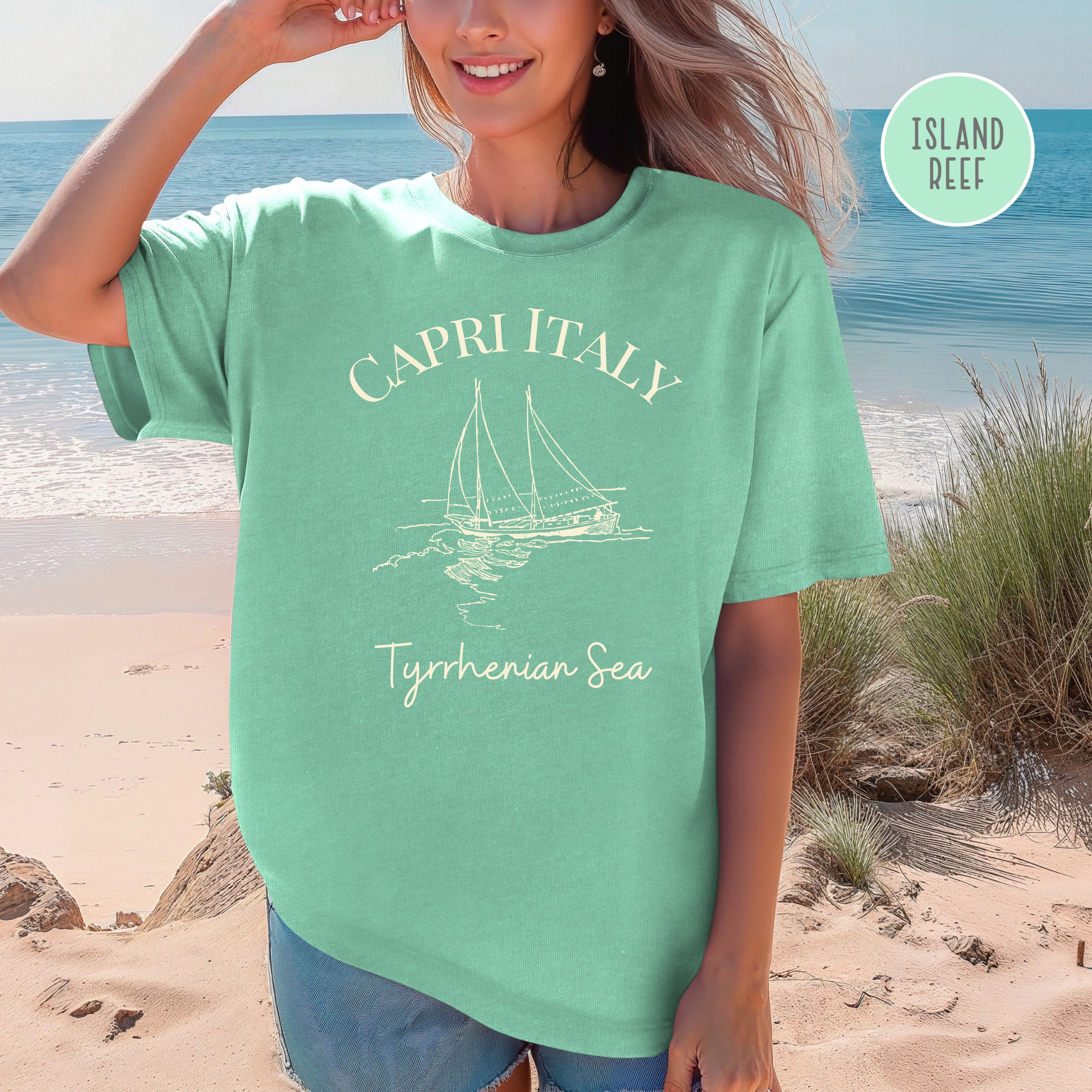 Capri Italy Comfort Colors Gift Tee for Italy Lover