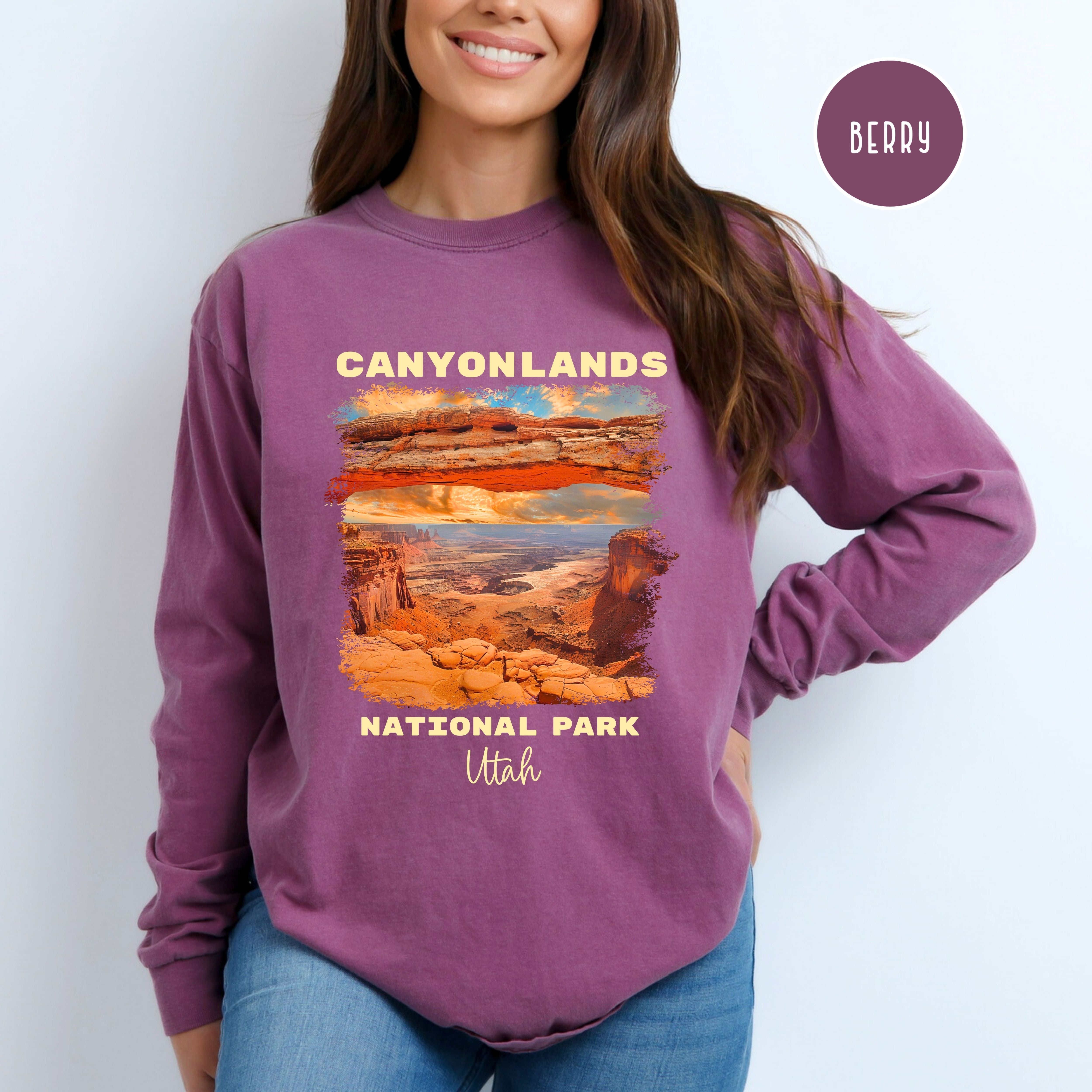 Canyonlands National Park Comfort Colors Long Sleeve Tee