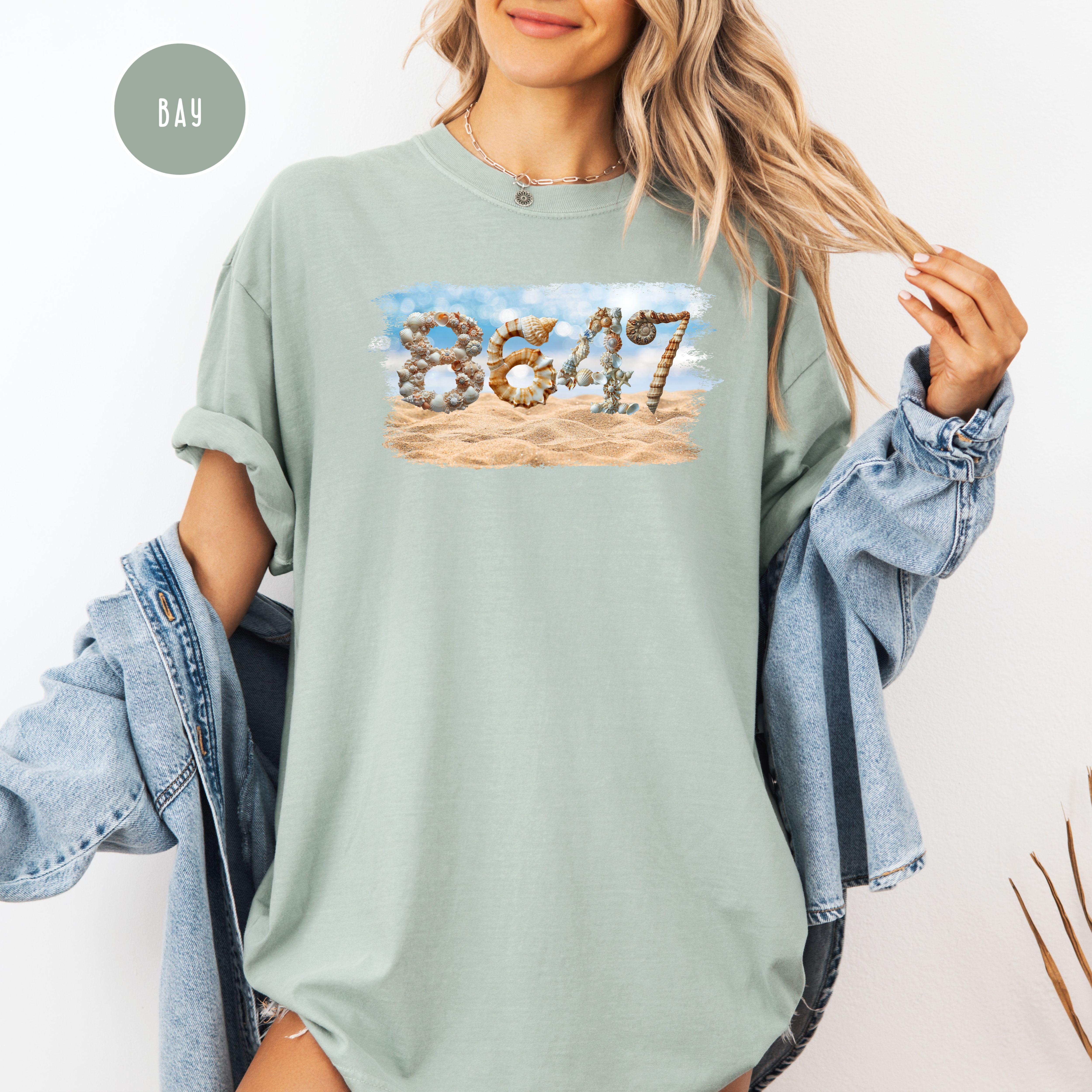 Subtle Anti Trump 8647 Seashells at the Beach Comfort Colors Tee