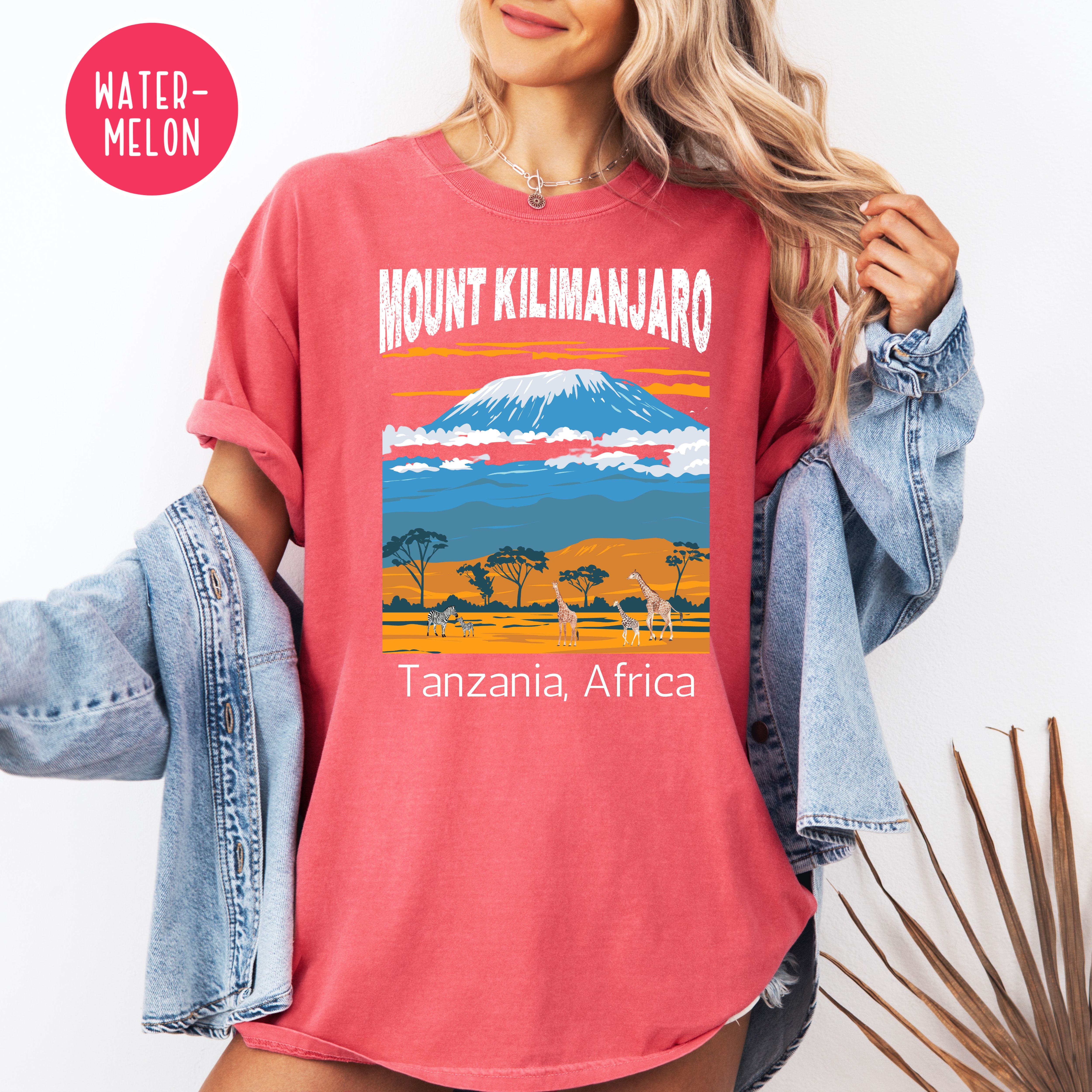 Mount Kilimanjaro Comfort Colors T-Shirt, Tanzania Africa Shirt