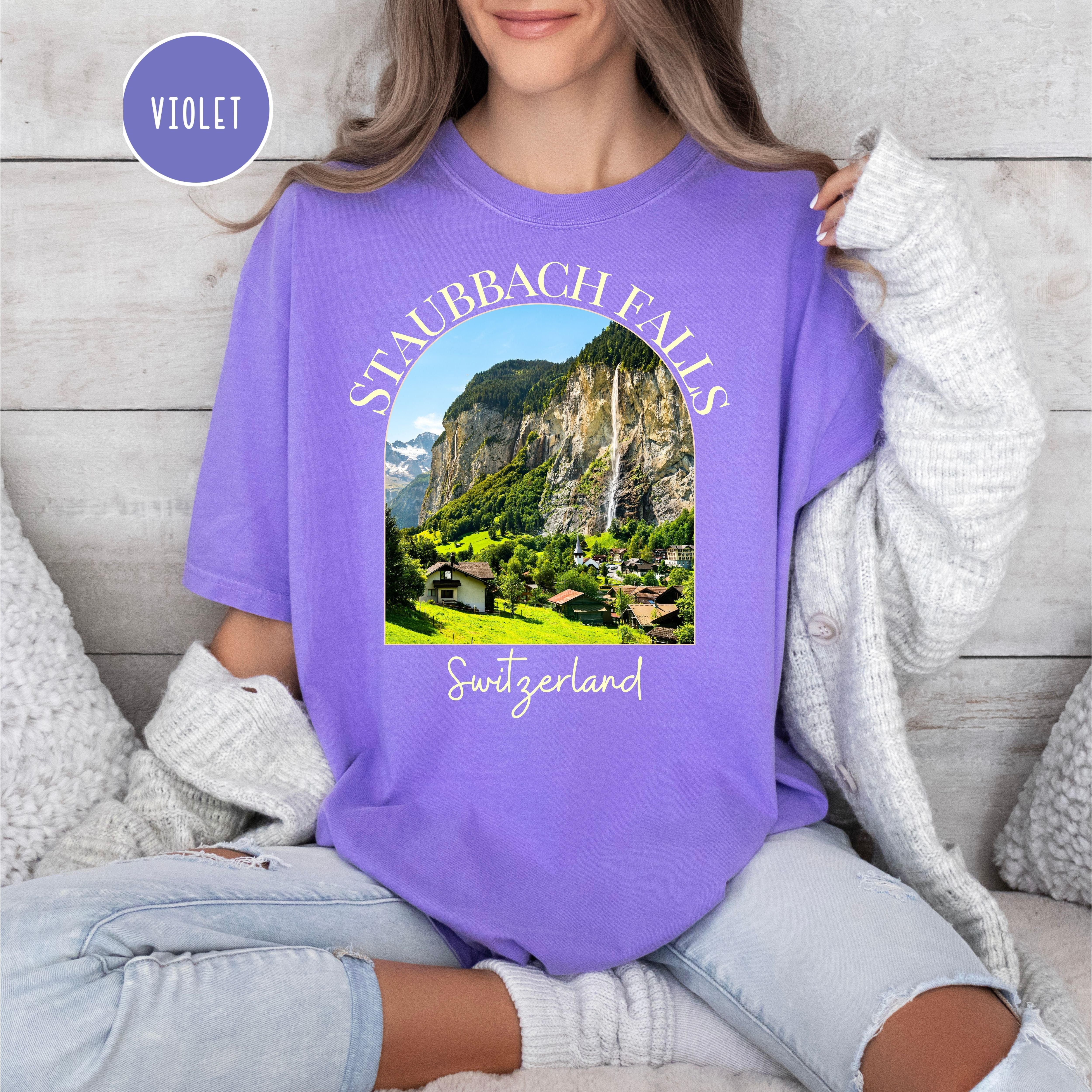 Switzerland Staubbach Falls Comfort Colors® Tee