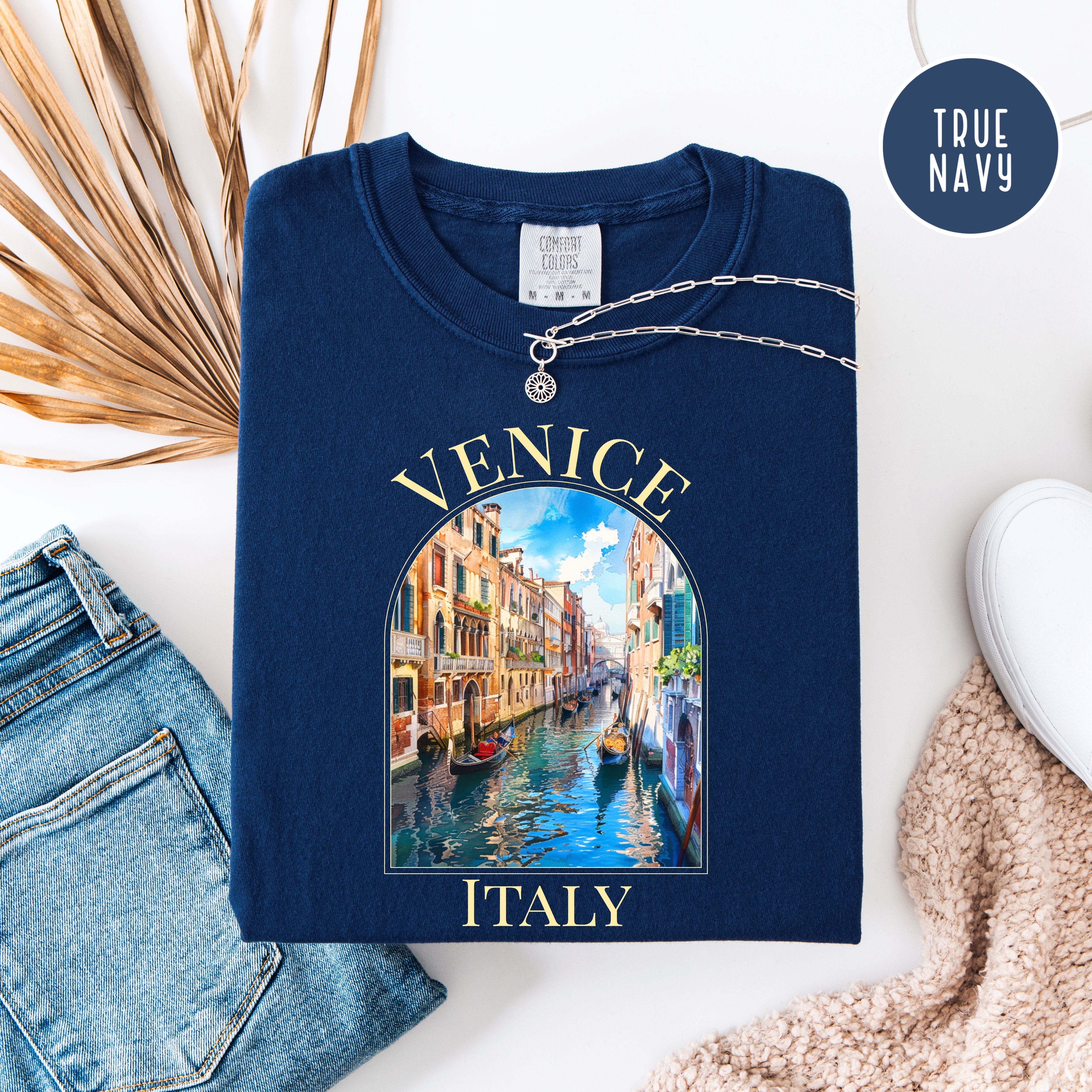 Venice Italy Canals Unisex Comfort Colors T-Shirt, Italy Vacation Shirt, Italy Gift Shirt