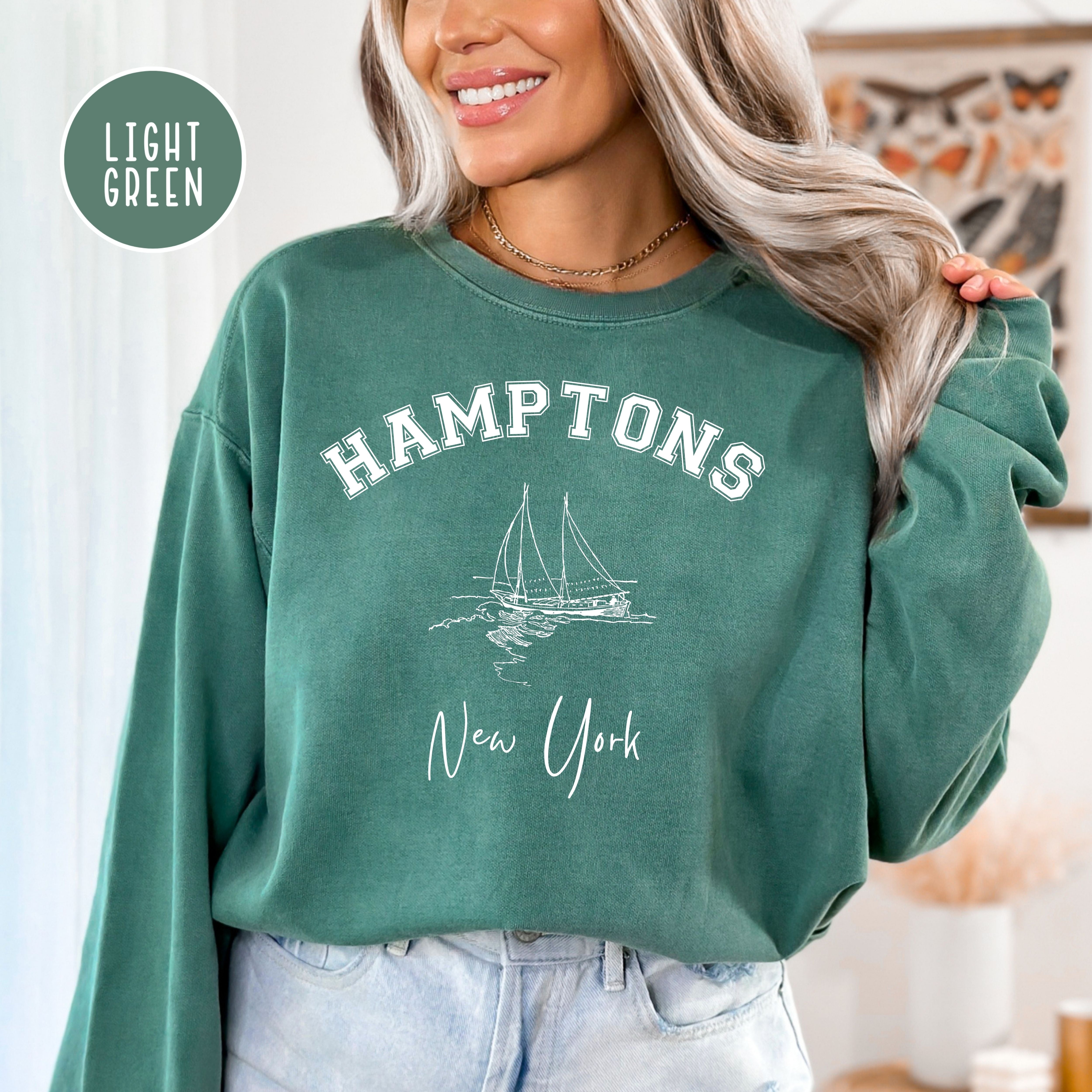Hamptons Comfort Colors Crewneck Sweatshirt