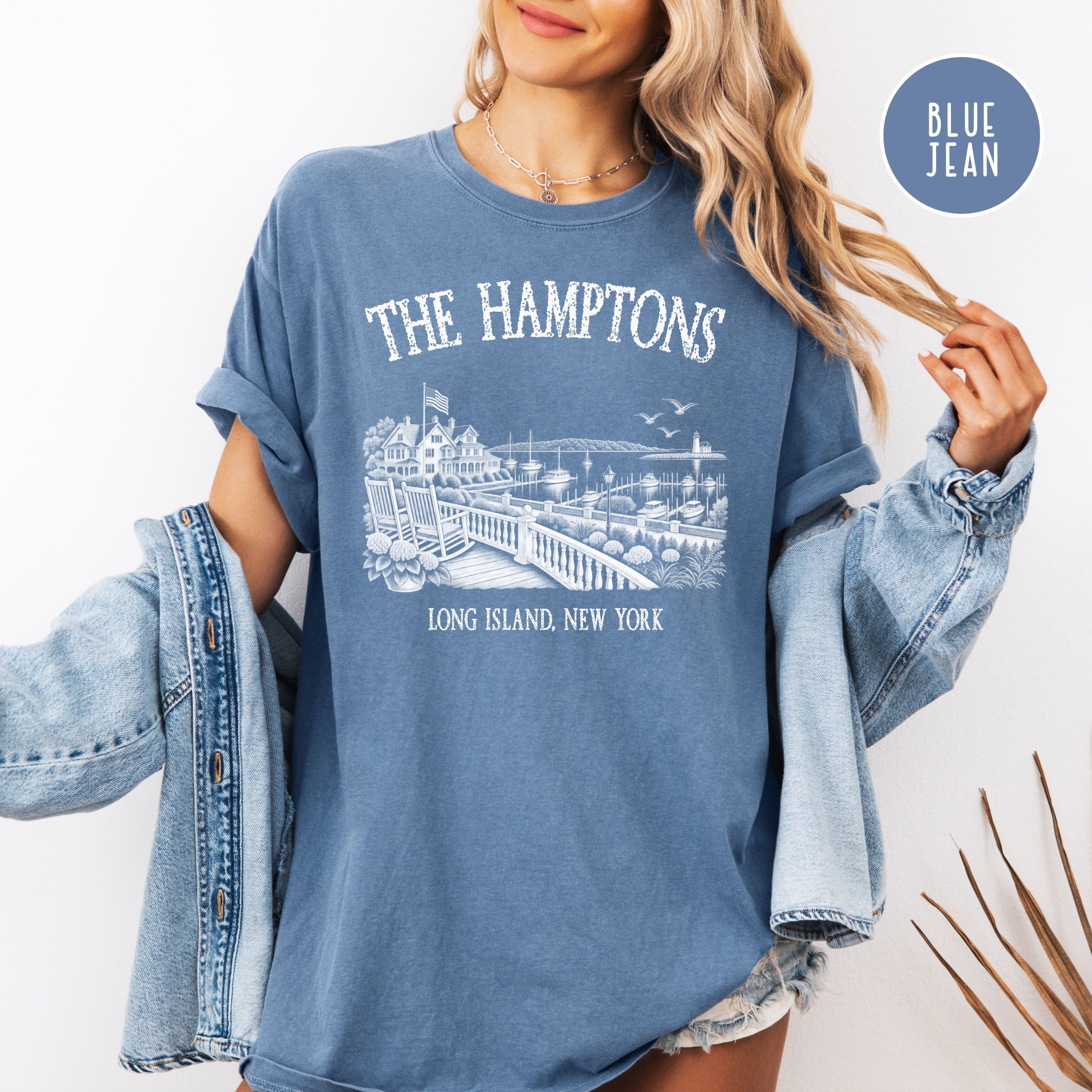 The Hamptons New York Comfort Colors T-Shirt, Hamptons Vacation Gift, Hamptons Gift Shirt, Hamptons Summer, New York Gift, Hamptons Shirt