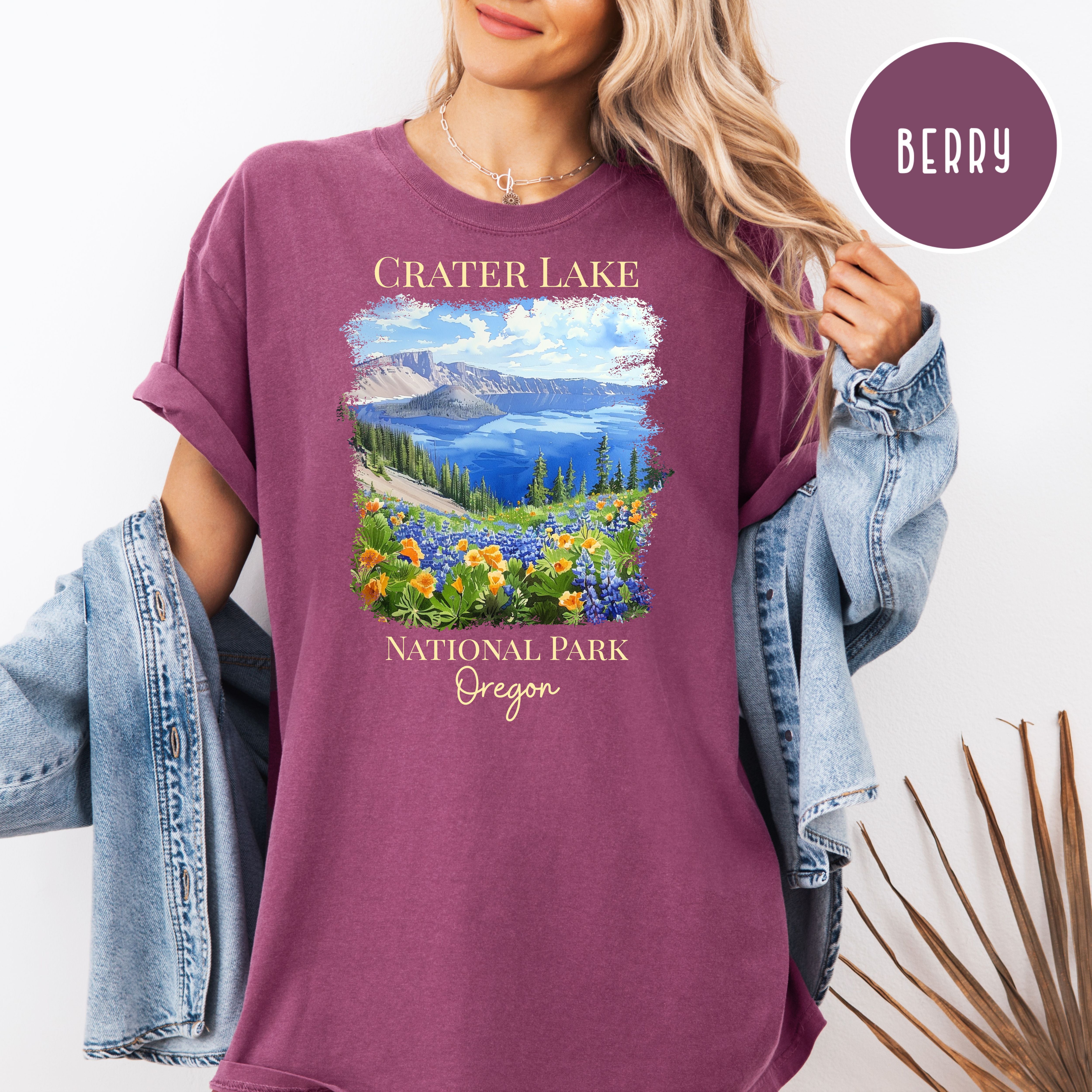 Crater Lake National Park Oregon Comfort Colors Tee
