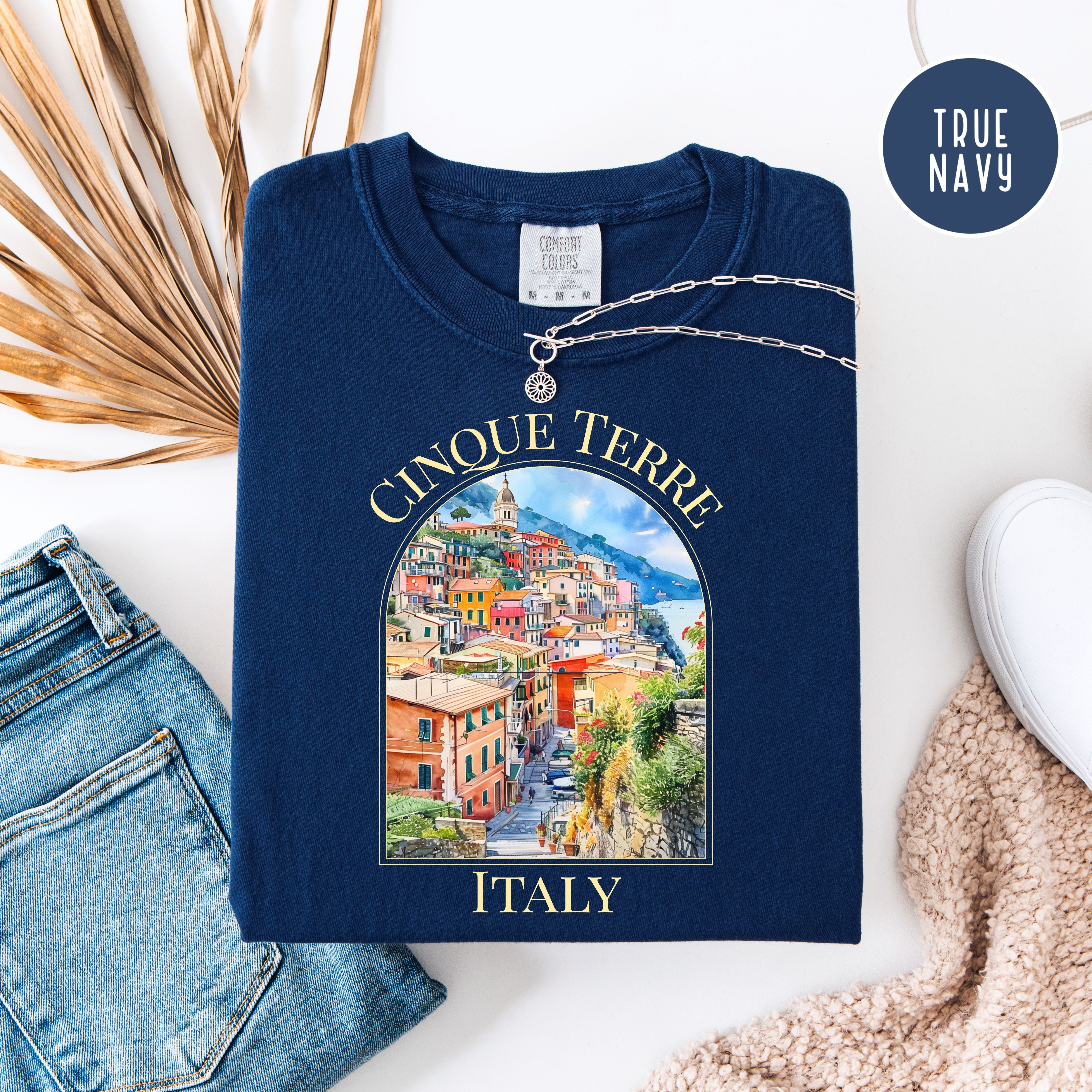 Cinque Terre Italy Unisex Comfort Colors T-Shirt, Italy Vacation Shirt, Italy Gift Shirt