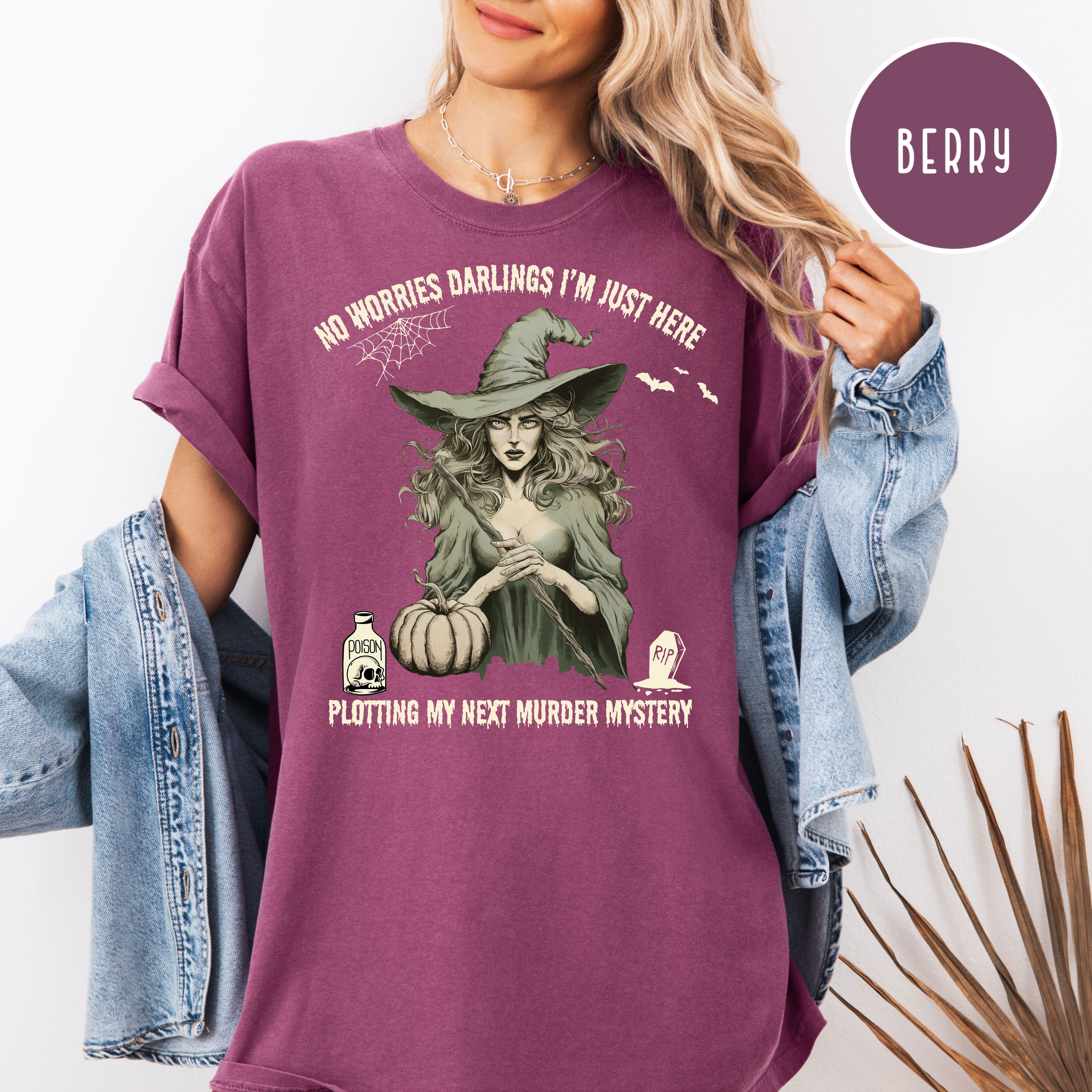 Murder Mystery Writers Comfort Colors Halloween Tee