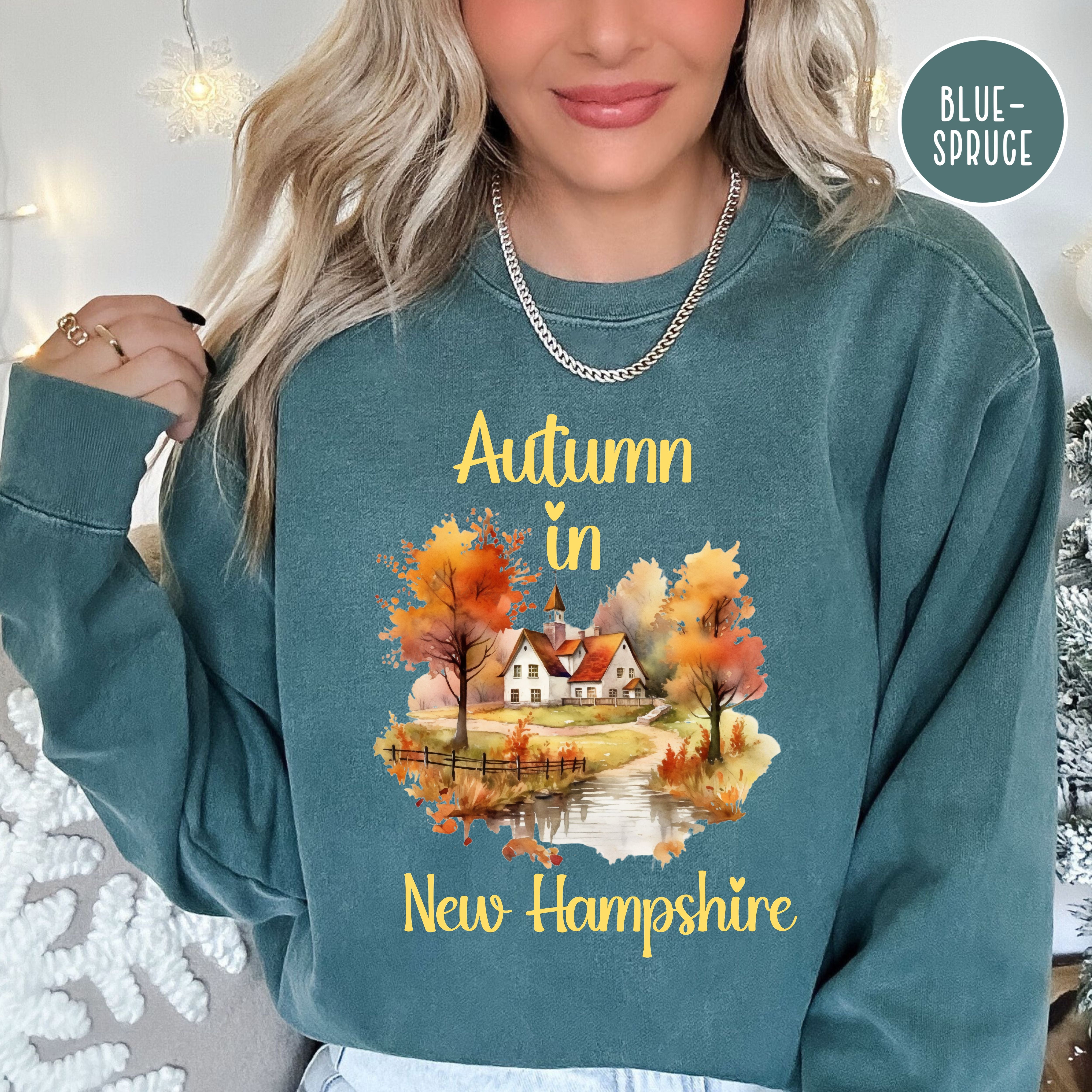 New Hampshire Autumn Comfort Colors® Sweatshirt