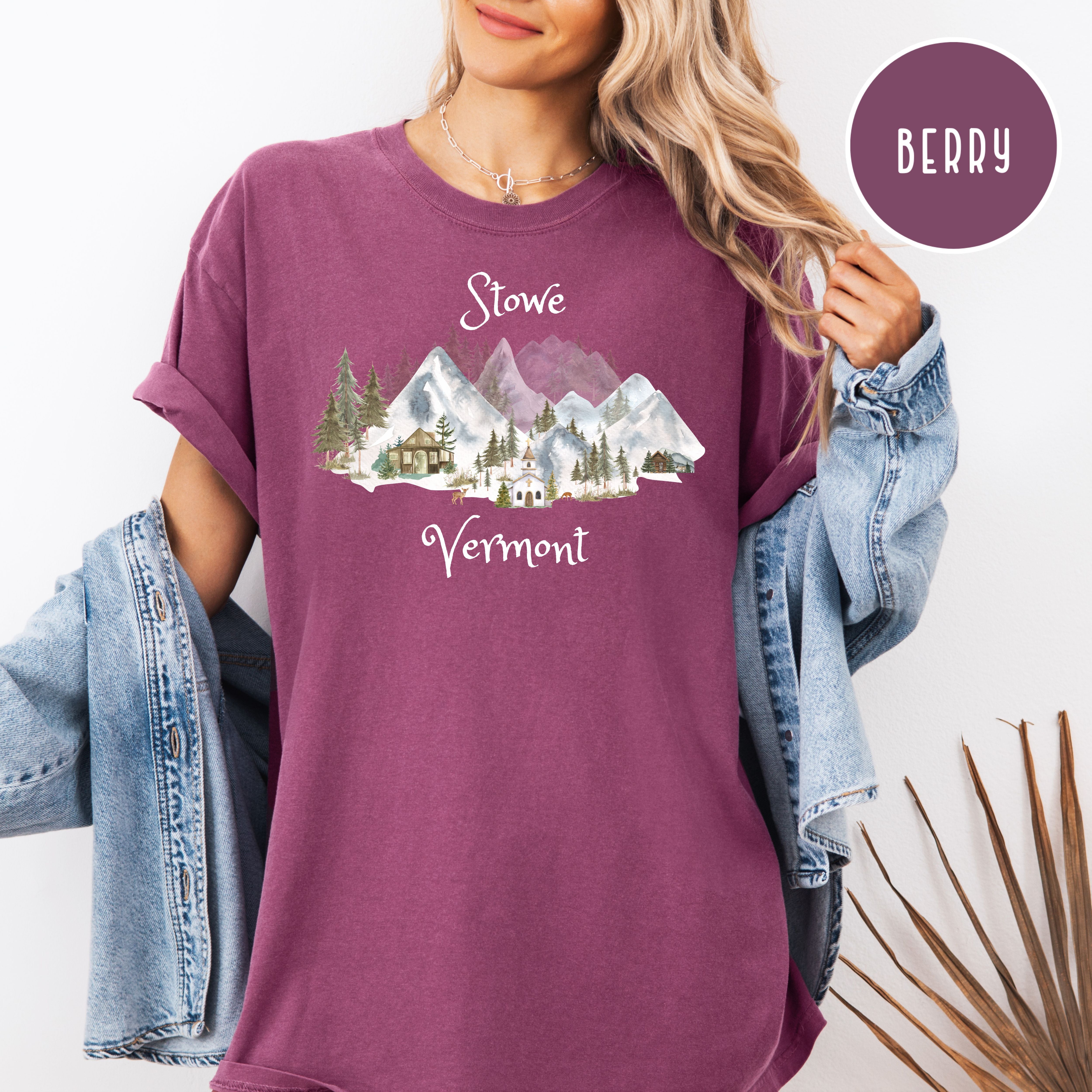 Stowe Vermont Unisex Comfort Colors Tee