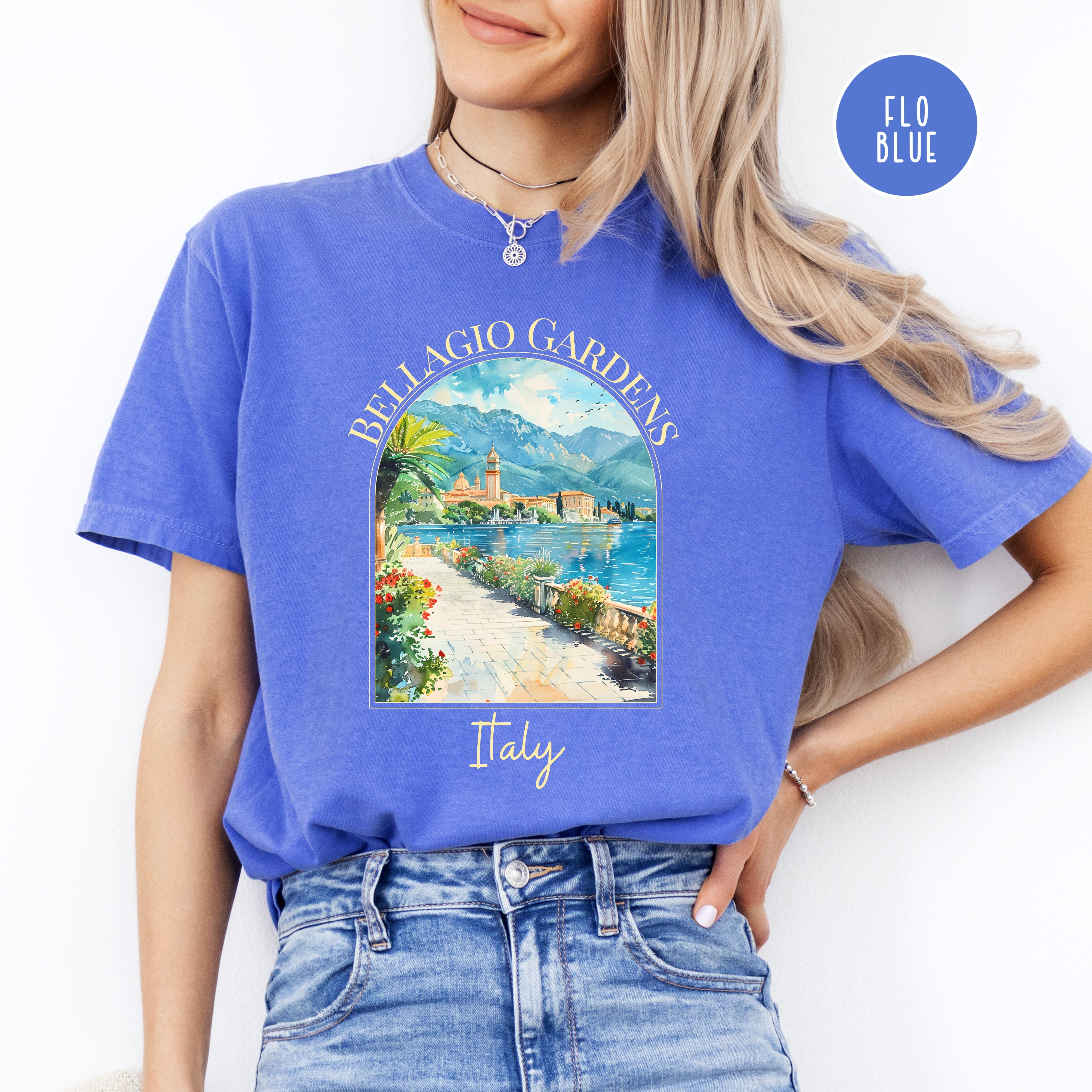 Bellagio Gardens Italy Comfort Colors Tee