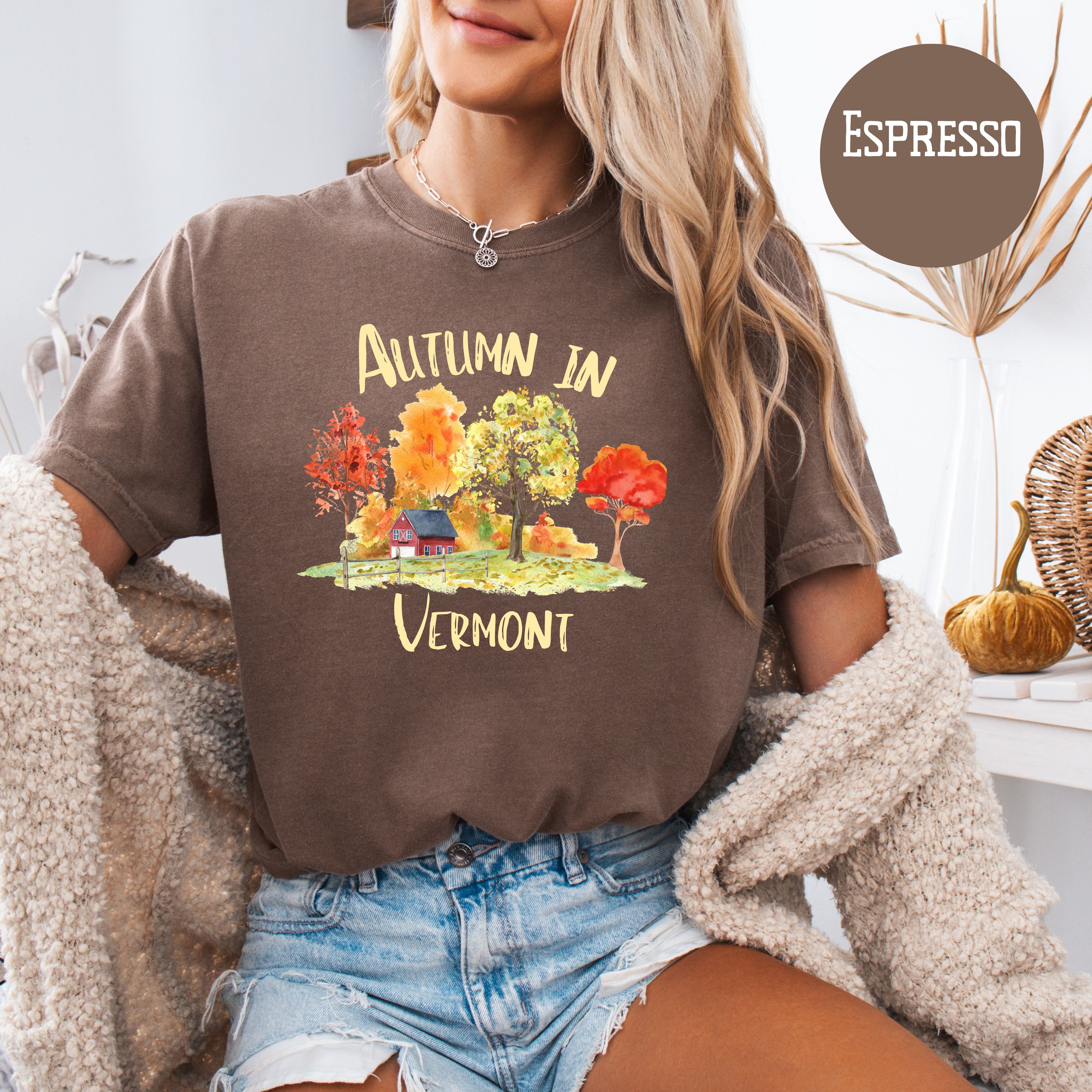 Autumn in Vermont Beautiful Fall Colors Comfort Colors Tee