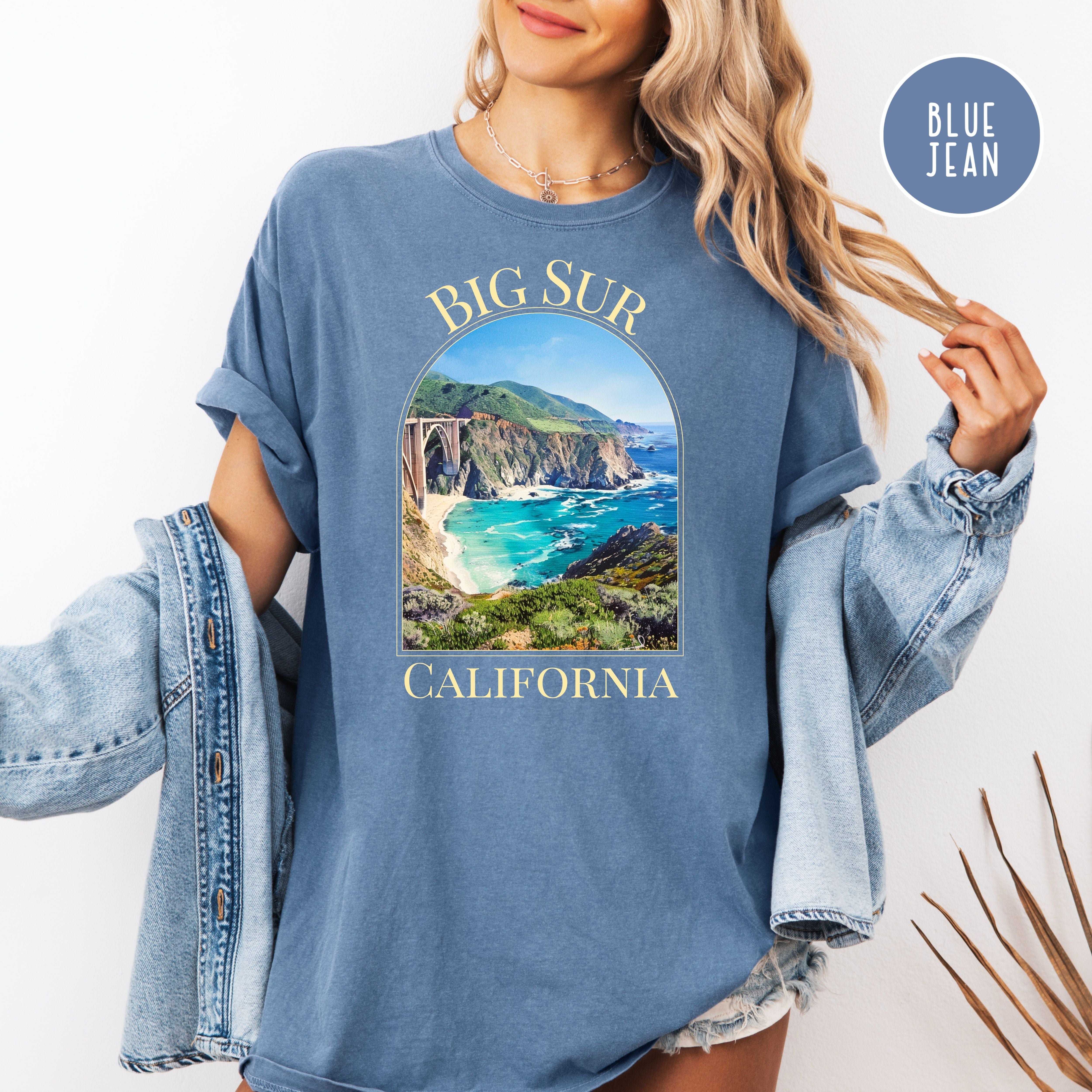 Big Sur California Coast Adult Unisex Pre-Shrunk Comfort Colors Tee