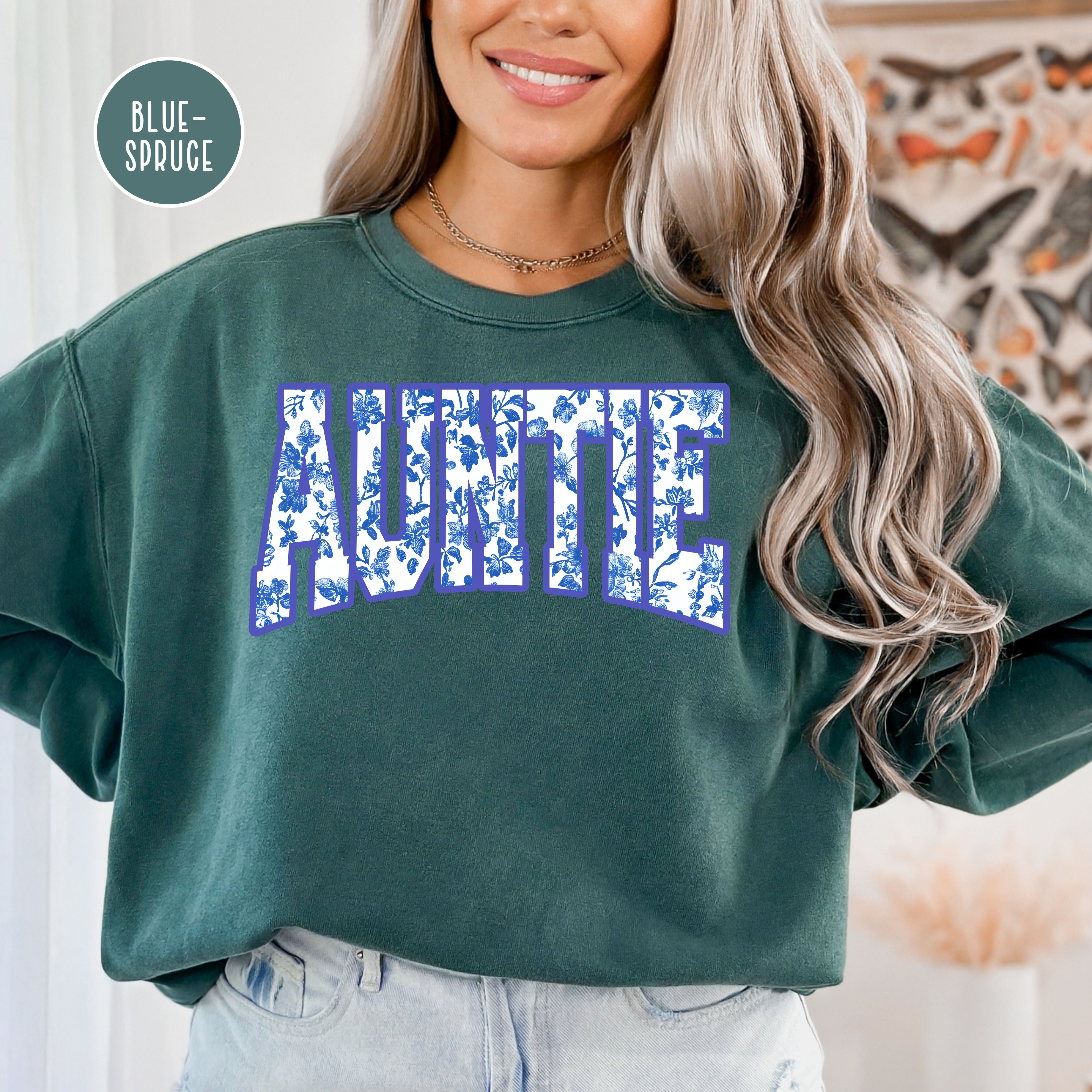 Auntie French Toile Comfort Colors® Sweatshirt