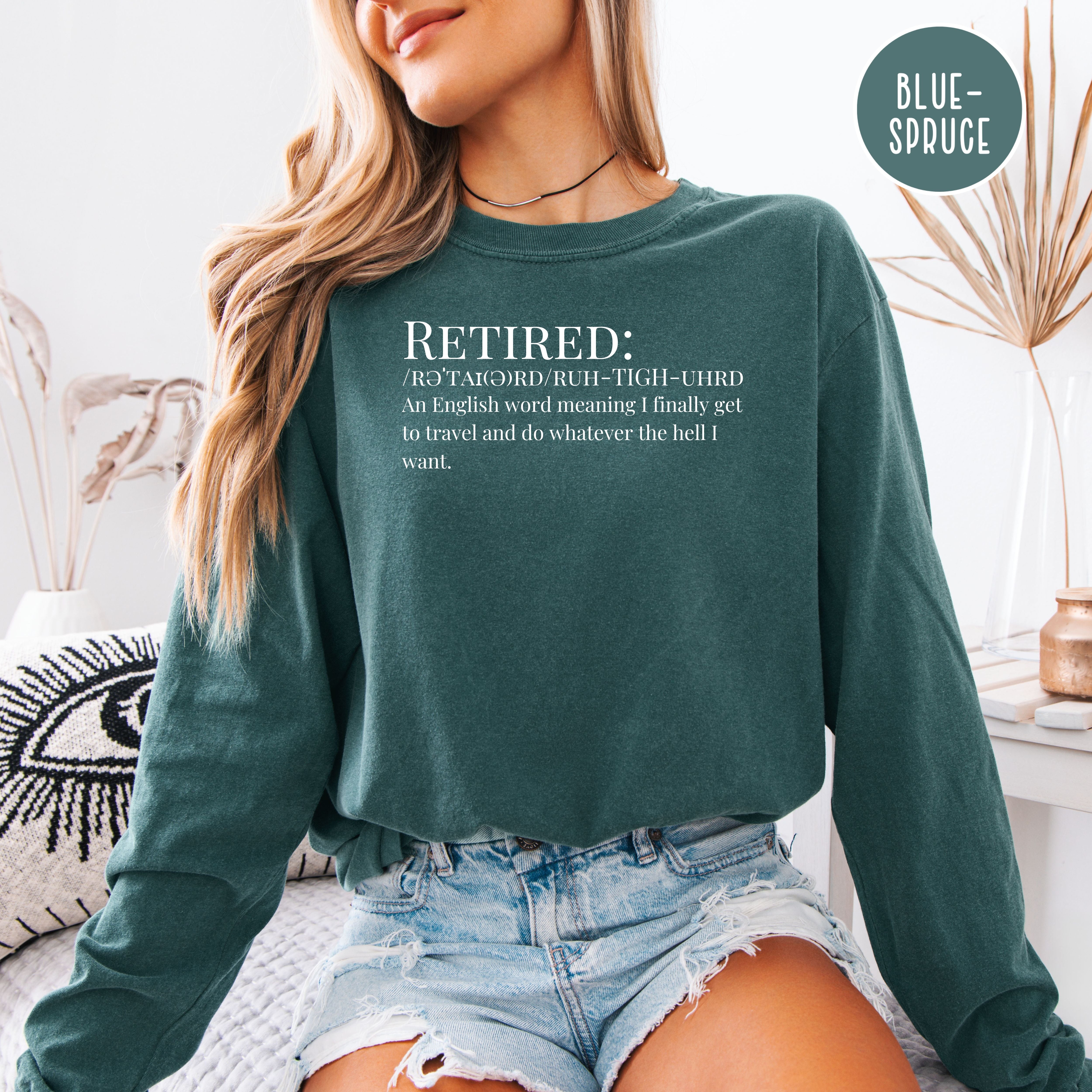 Retirement Unisex Long Sleeve Comfort Colors T-Shirt, Retirement Gift Shirt