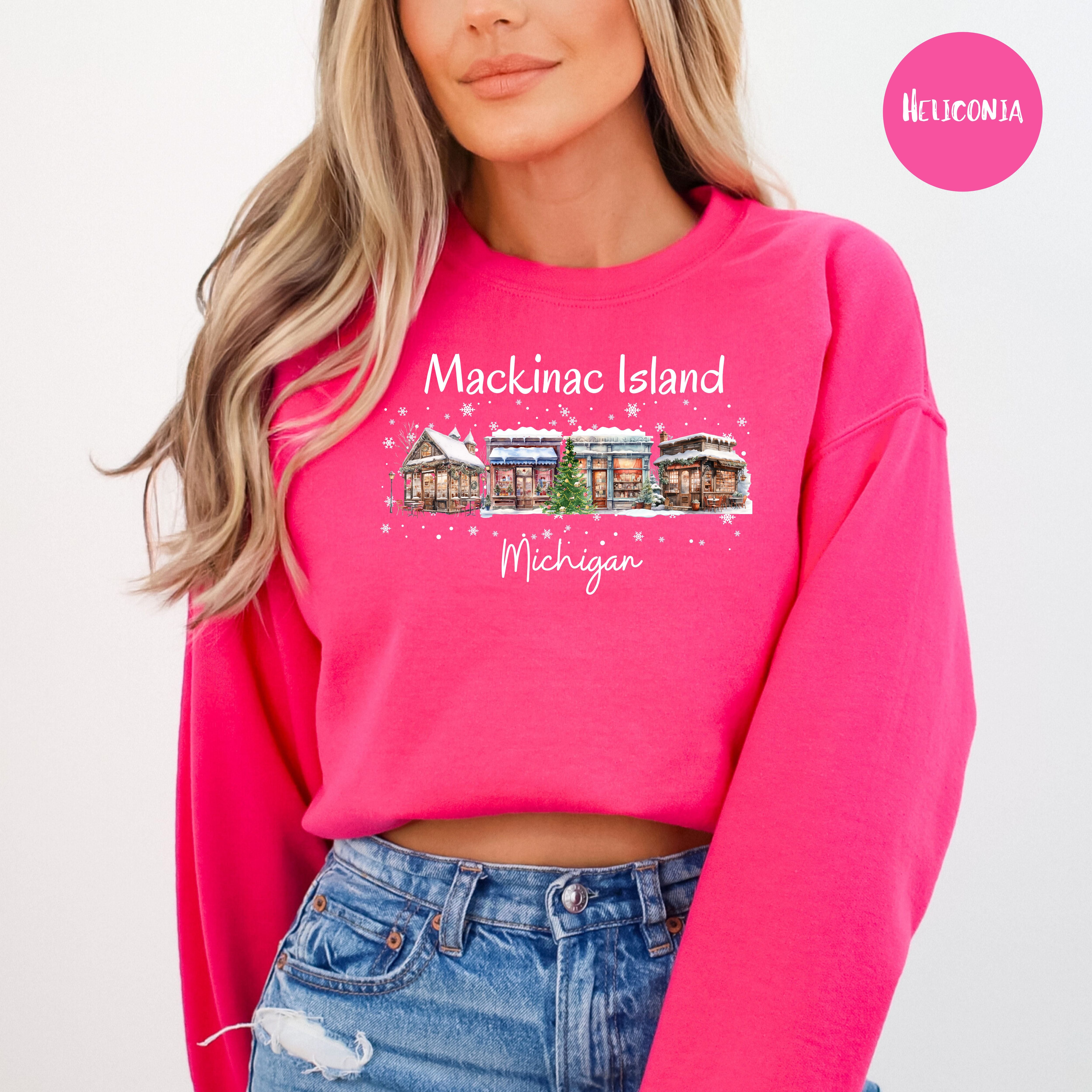 Mackinac Island Wisconsin Winter Sweatshirt