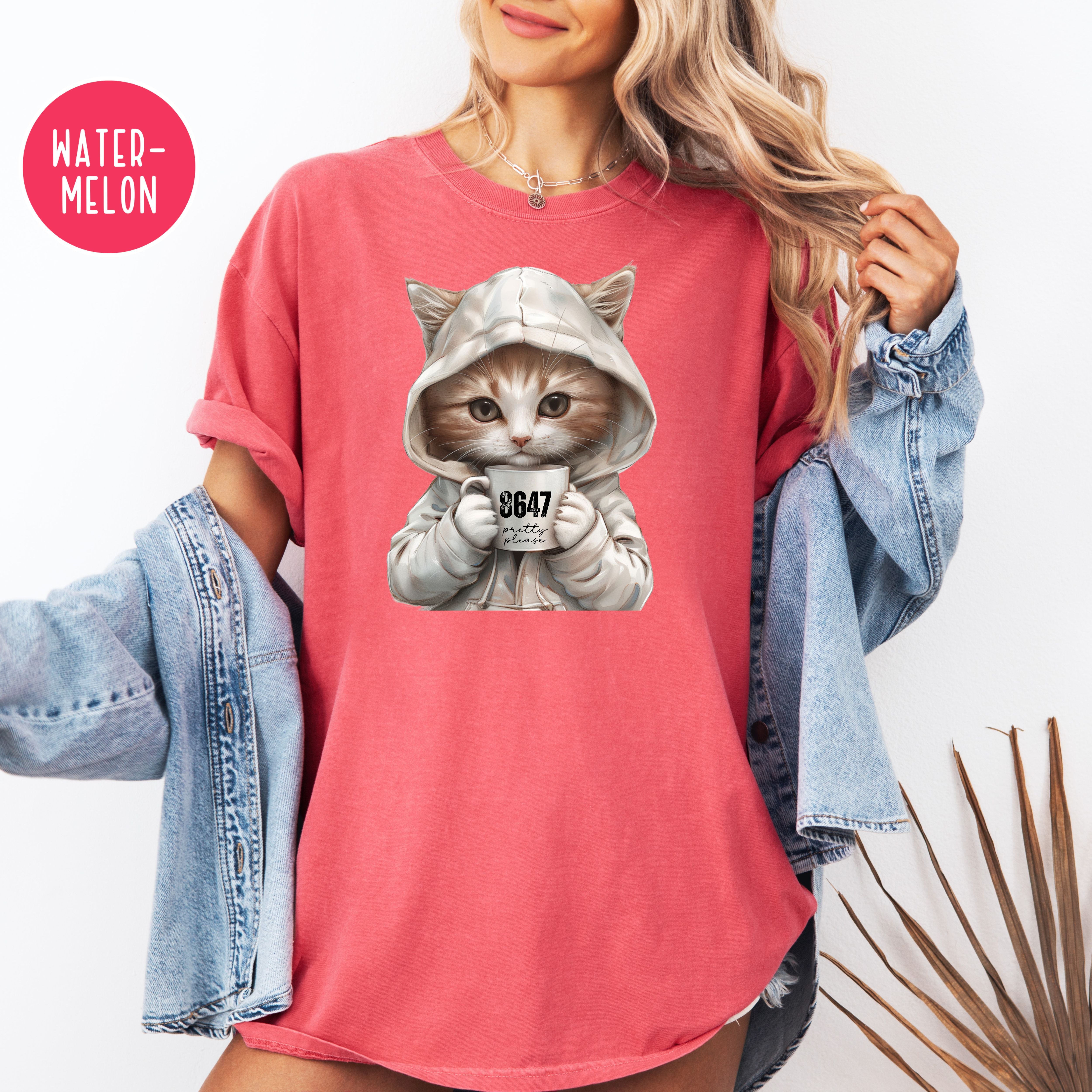 Anti-Trump Cat Lover 8647 Pretty Please Comfort Colors Trump Protest Political Gift Tee
