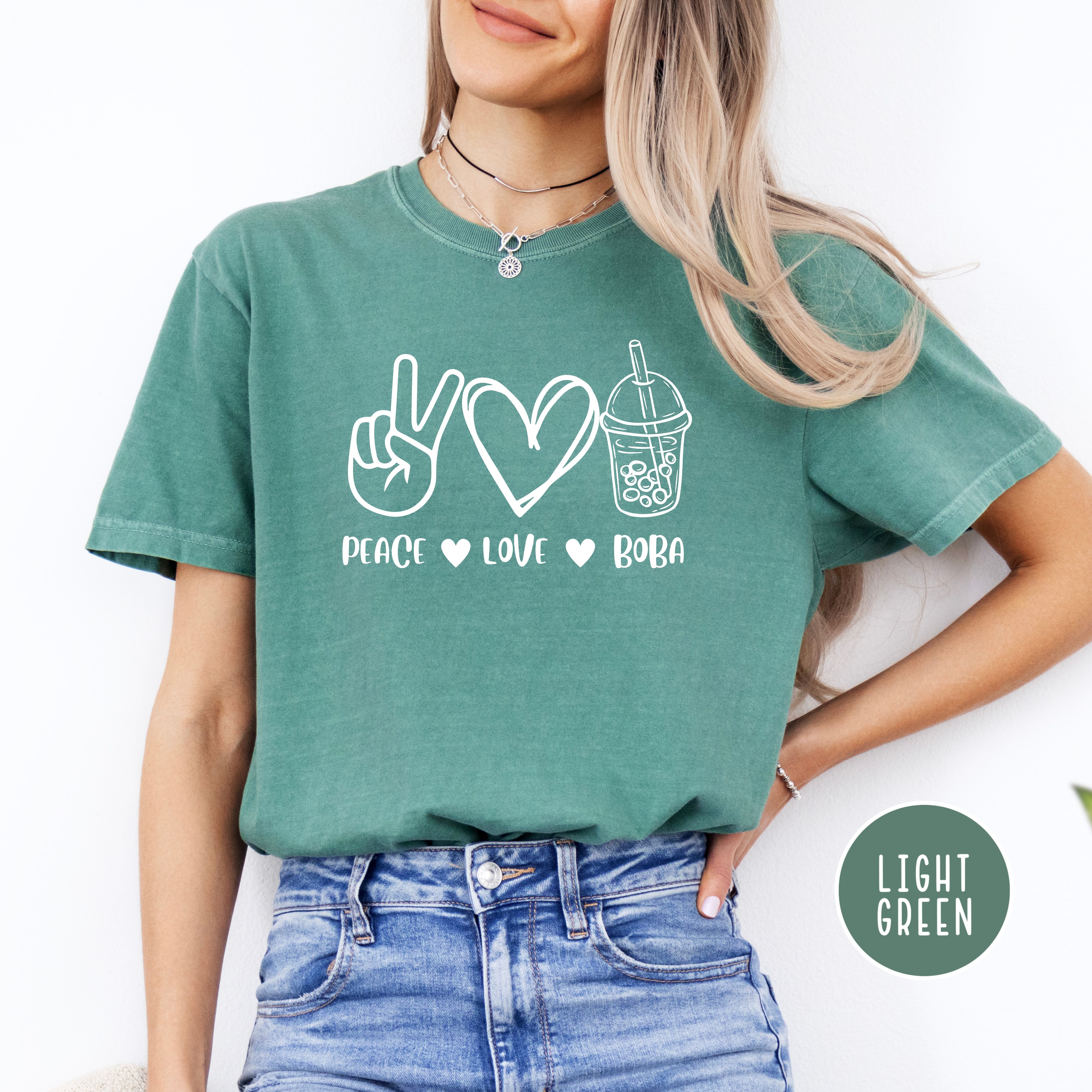 Peace Love Boba Comfort Colors® Tee