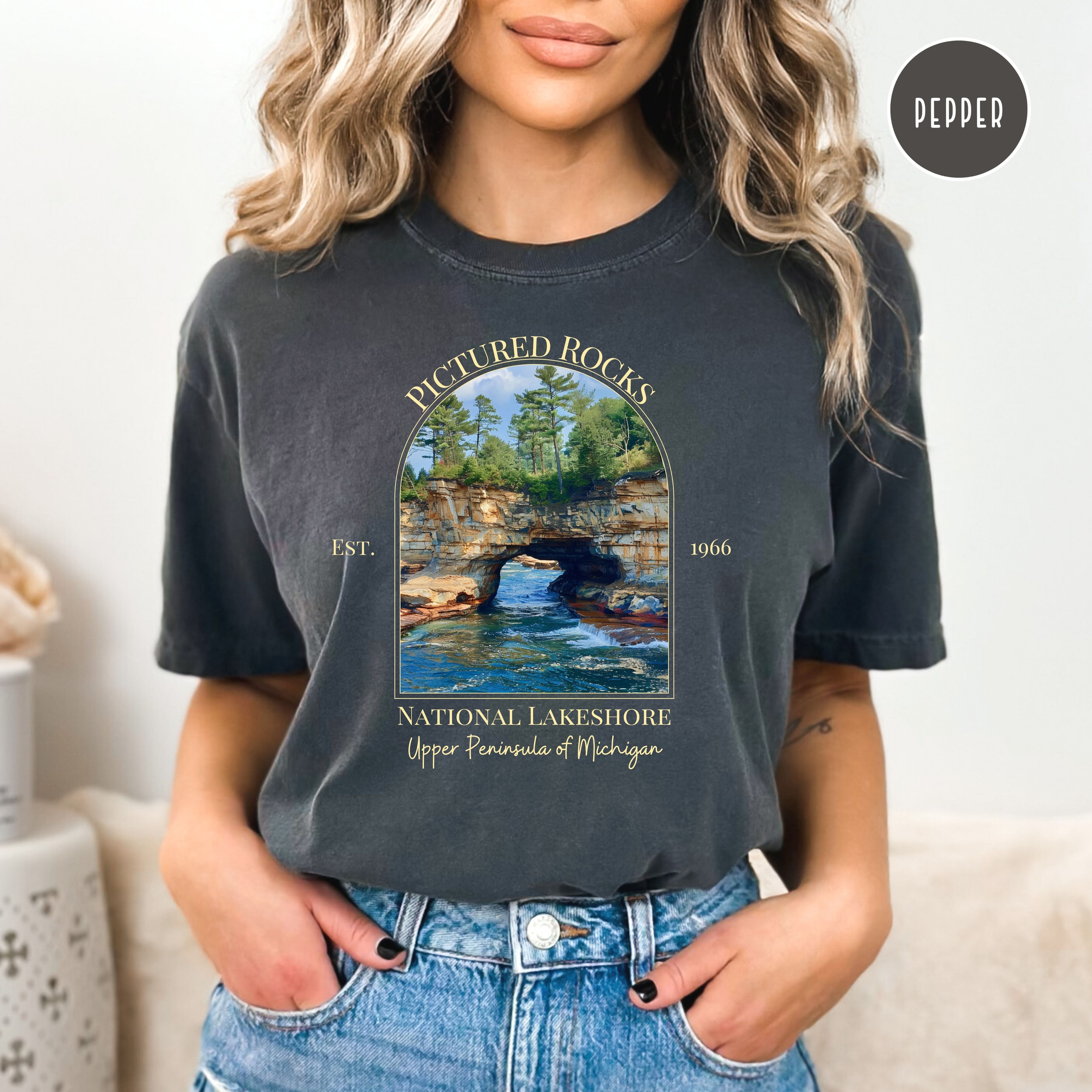 Pictured Rocks National Lakeshore UP of Michigan Comfort Colors® Tee