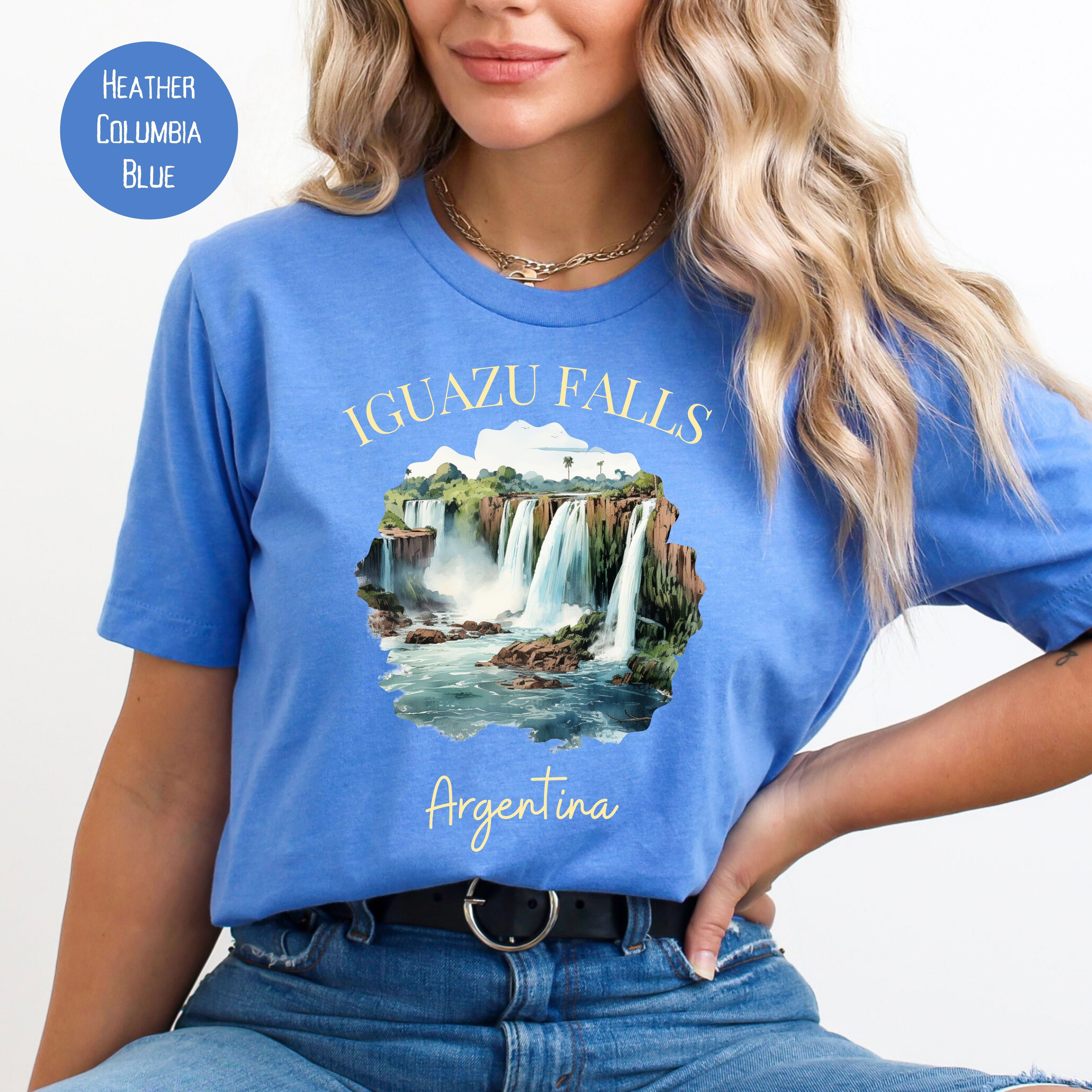 Iguazu Falls Argentina Bella Canvas Tee