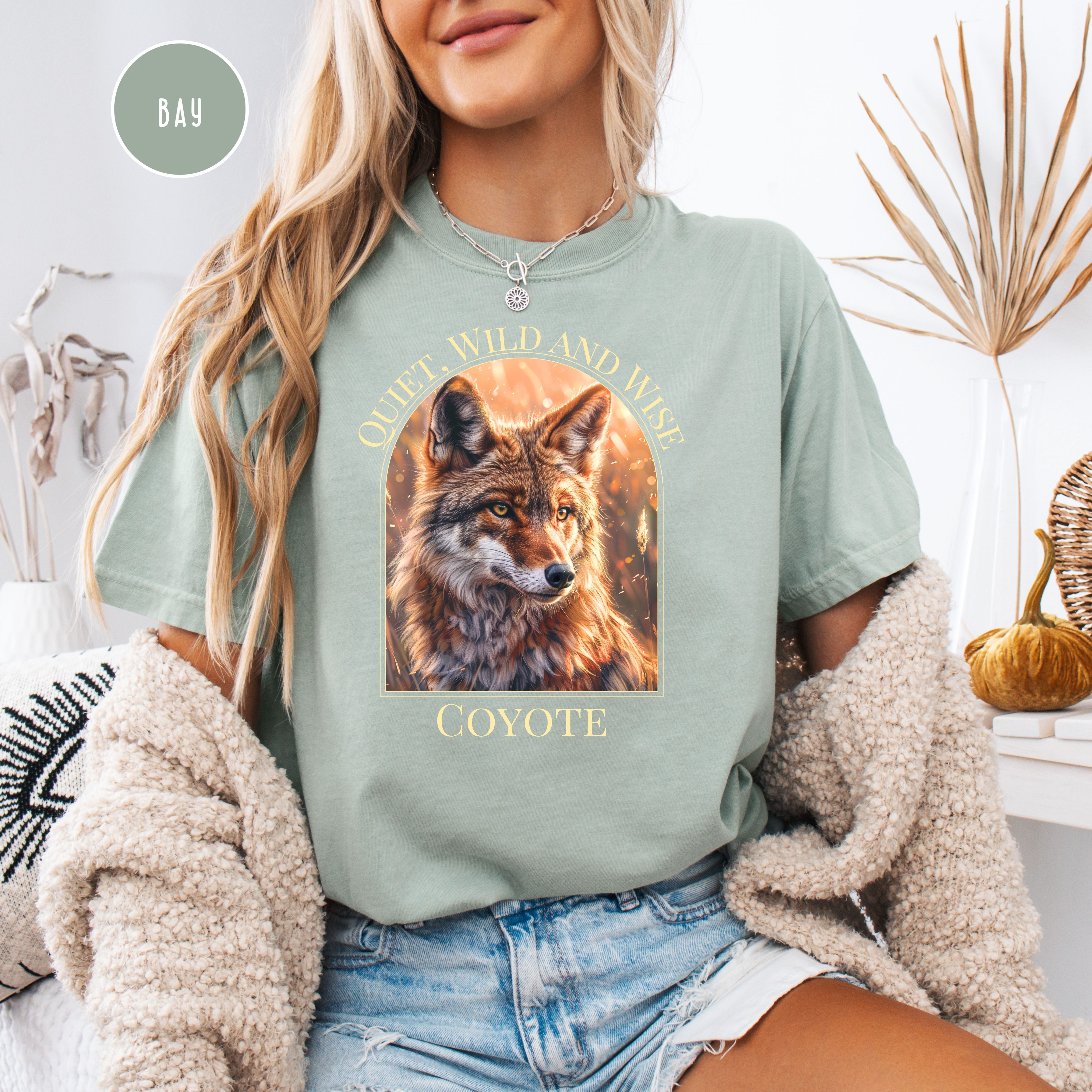 Quiet Wild & Wise Coyote Comfort Colors® Tee