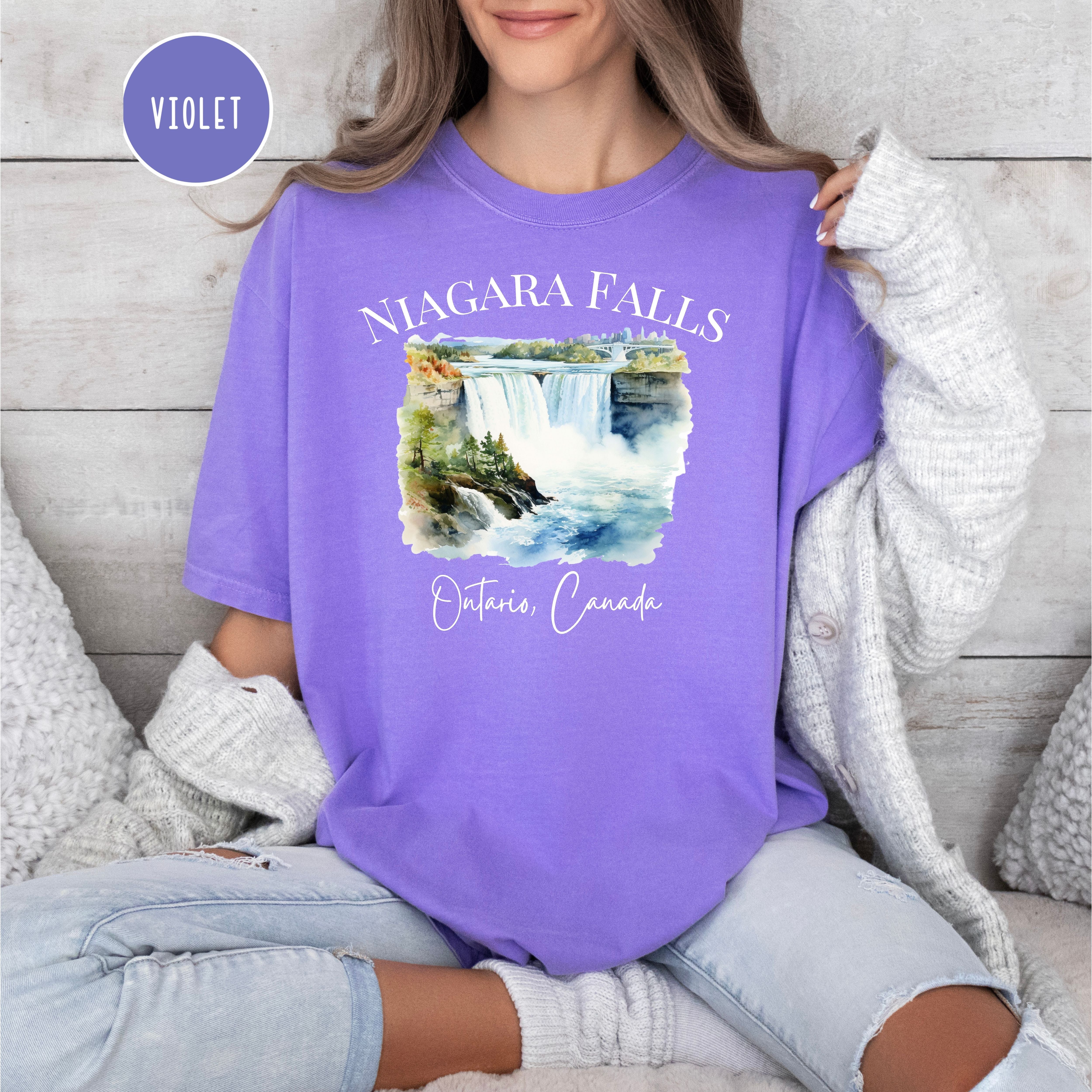 Niagara Falls Ontario Canada Comfort Colors Unisex Tee Shirt