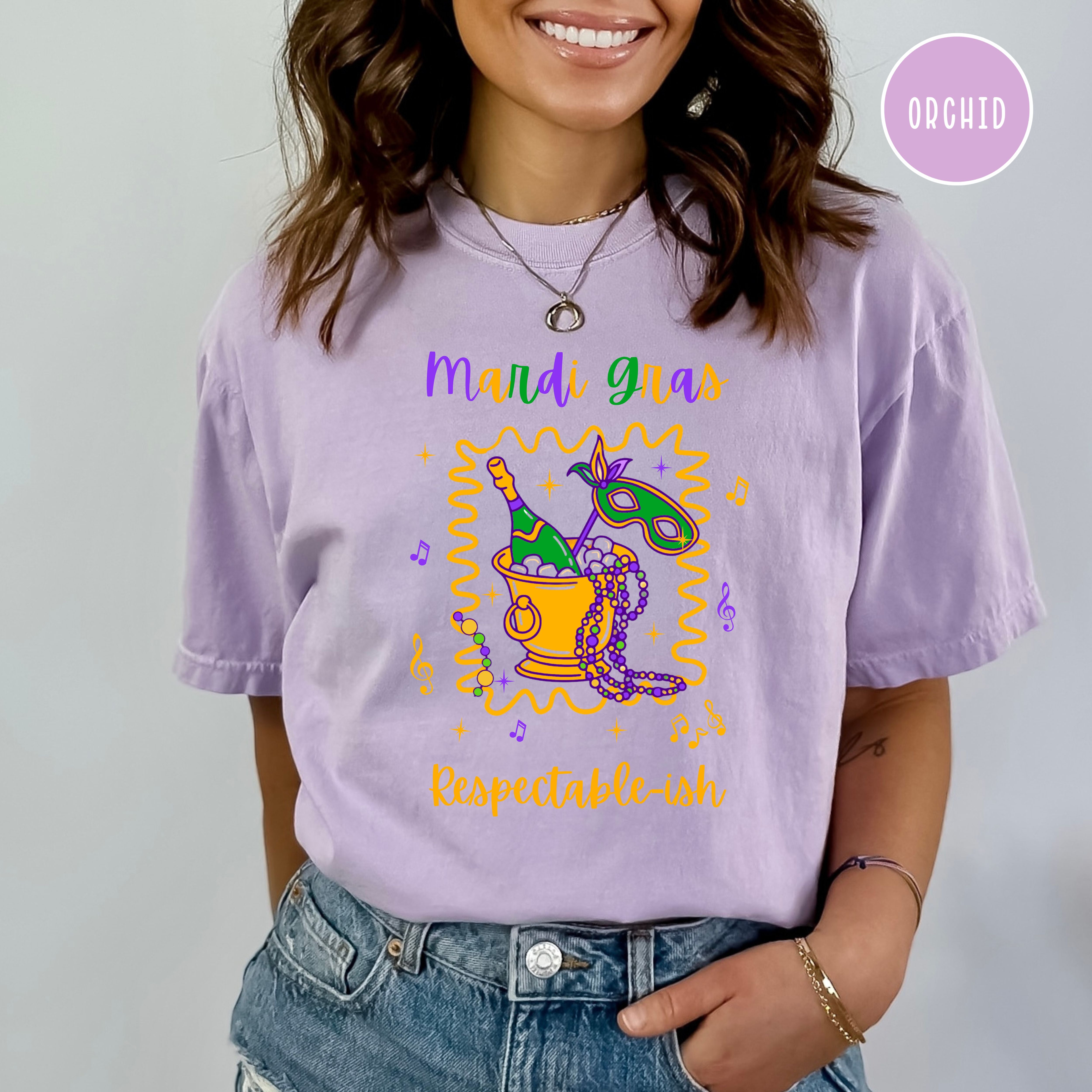 Mardi Gras Celebration Comfort Colors T-Shirt, New Orleans Travel Shirt