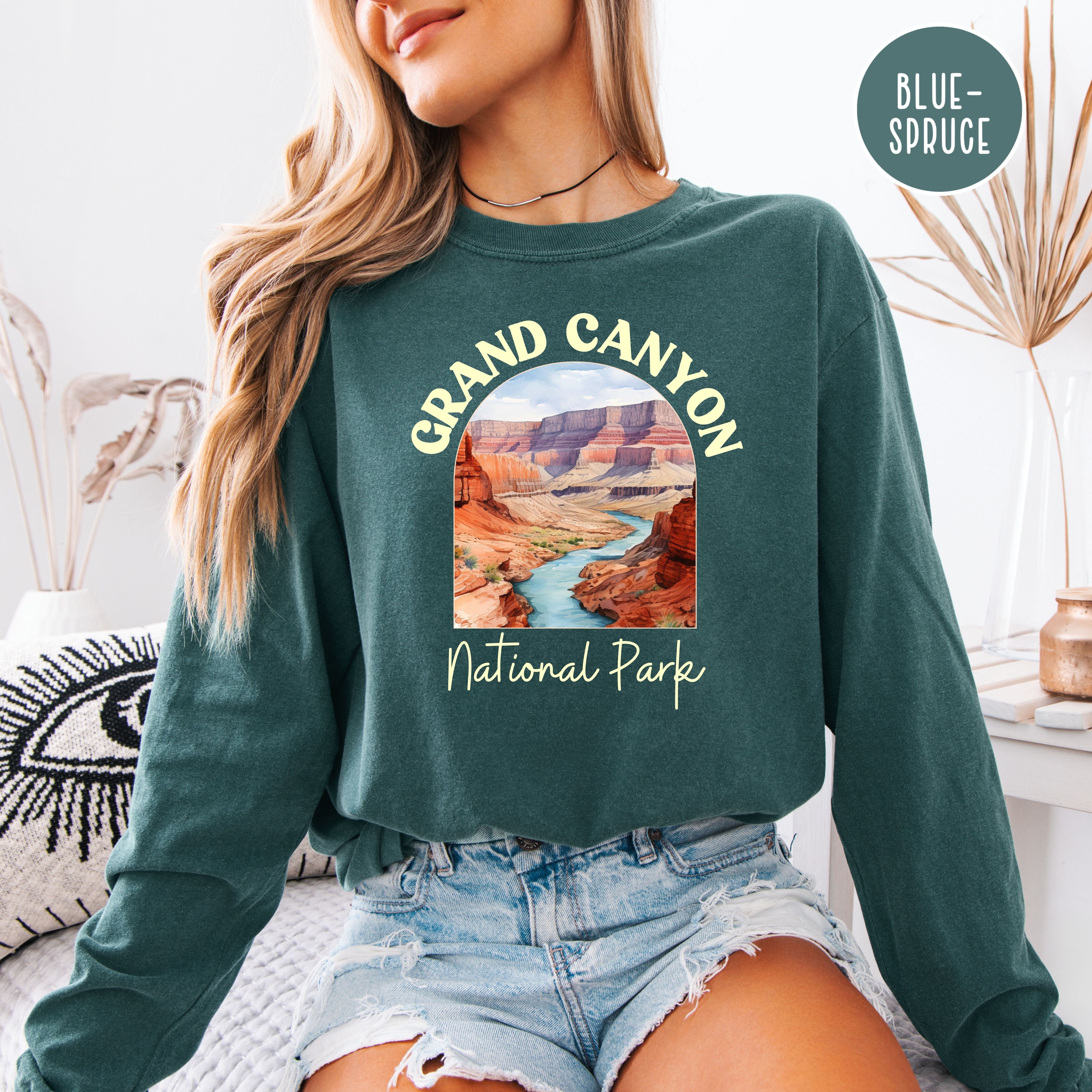 Grand Canyon National Park Arizona Long Sleeve Comfort Colors Shirt