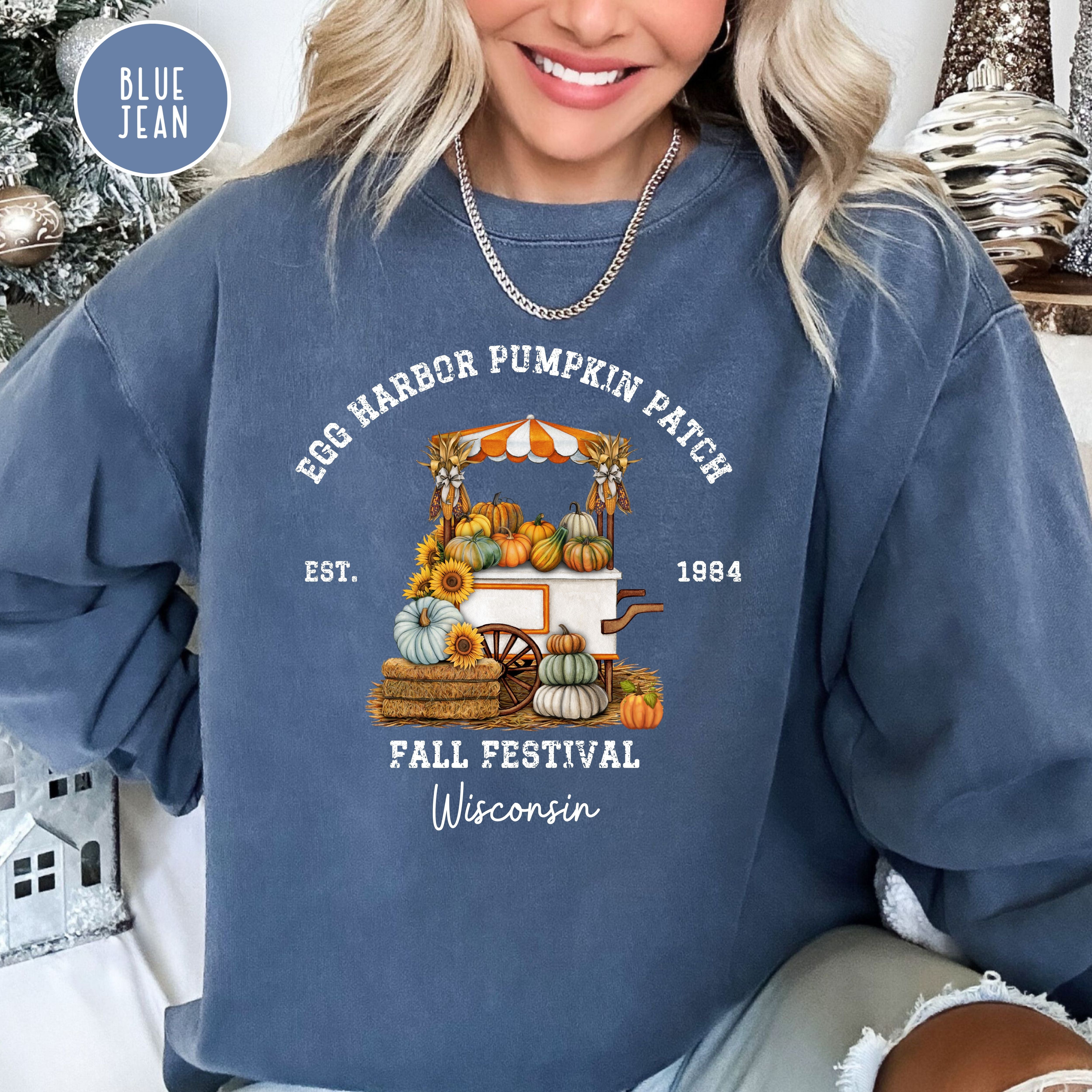 Egg Harbor Door County Pumpkin Patch Comfort Colors® Sweatshirt