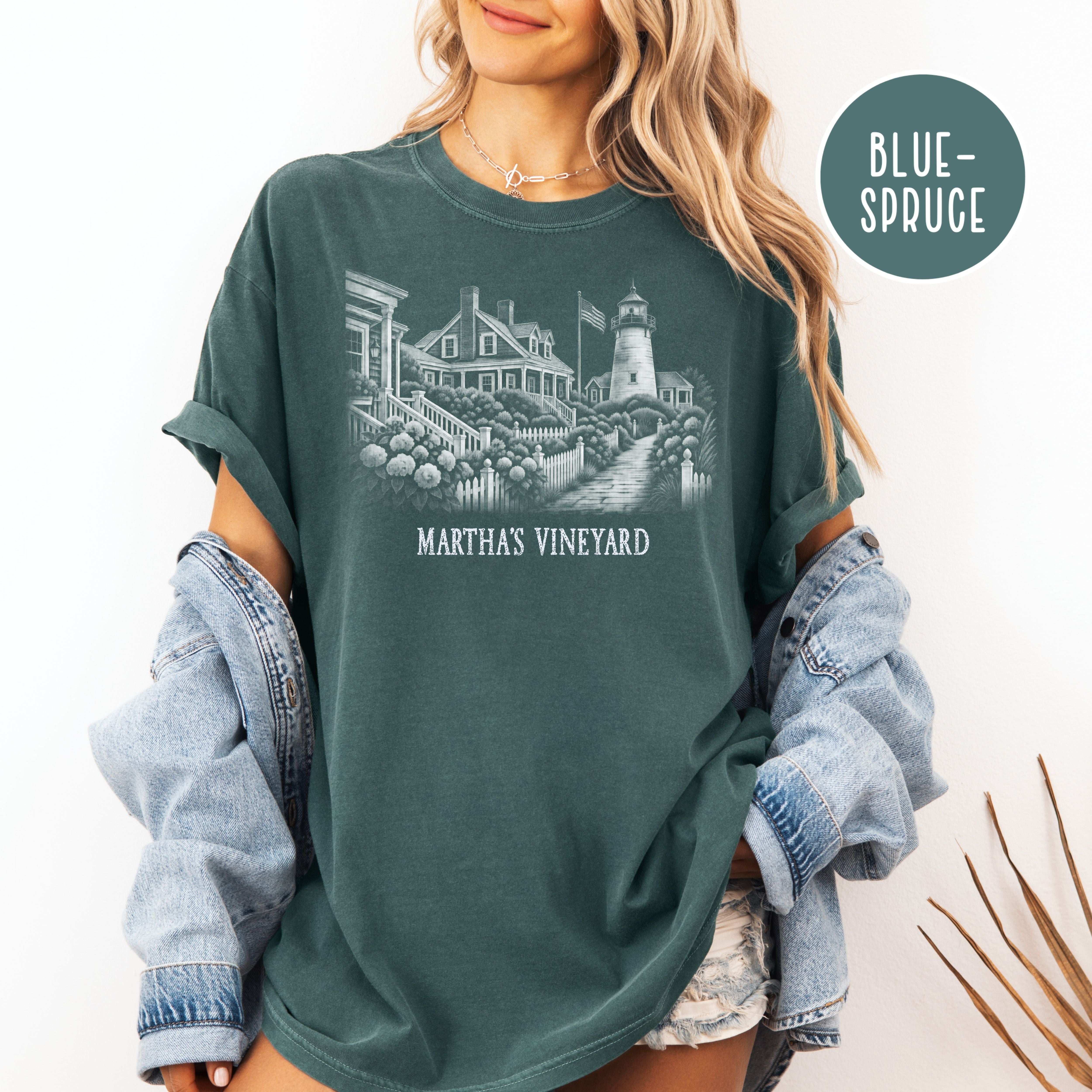 Martha's Vineyard Comfort Colors T-Shirt, The Vineyard Shirt, Martha's Vineyard Gift, Traveler Gift, Vineyard Massachusetts Gift