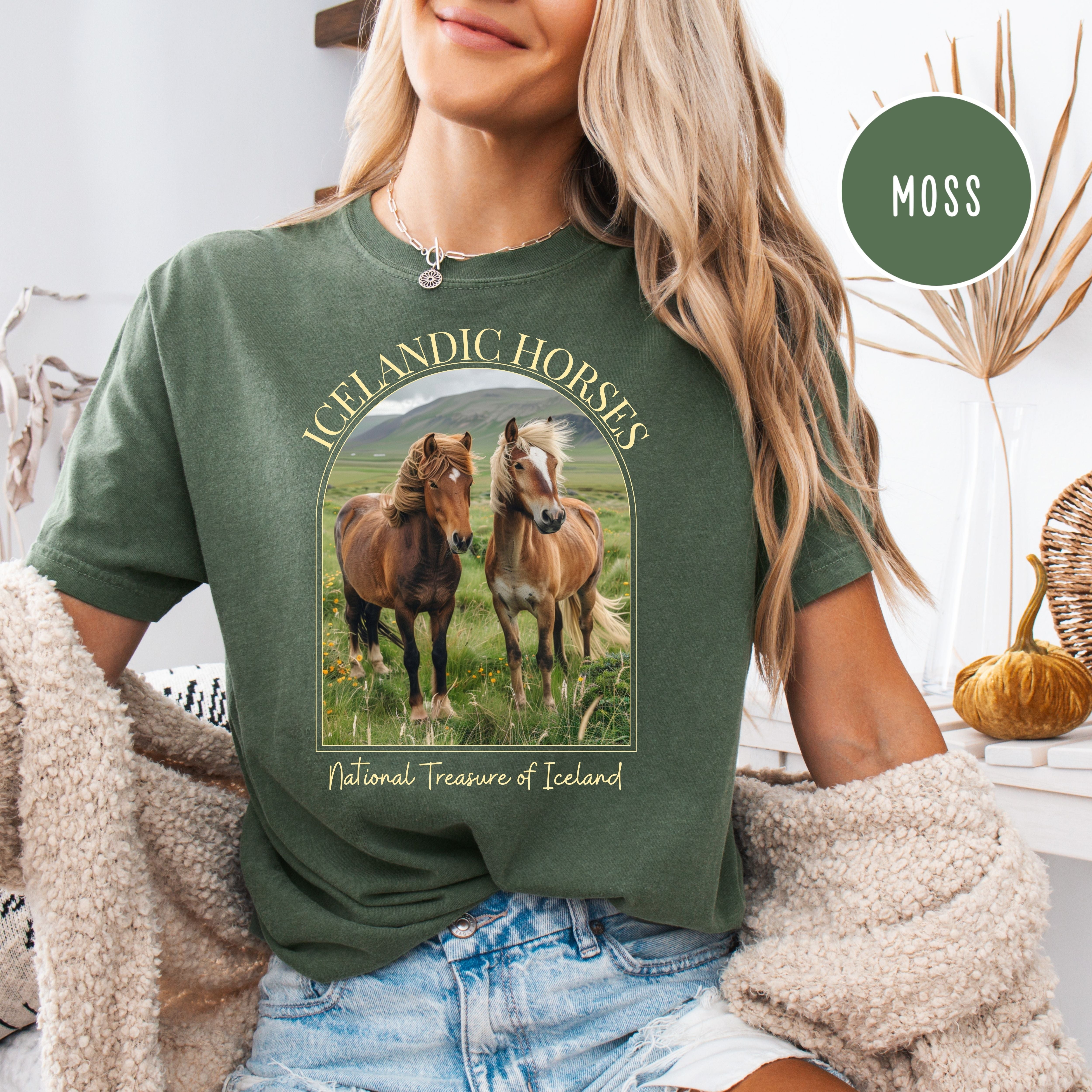 Icelandic Horses Comfort Colors Horse Lover Gift Shirt