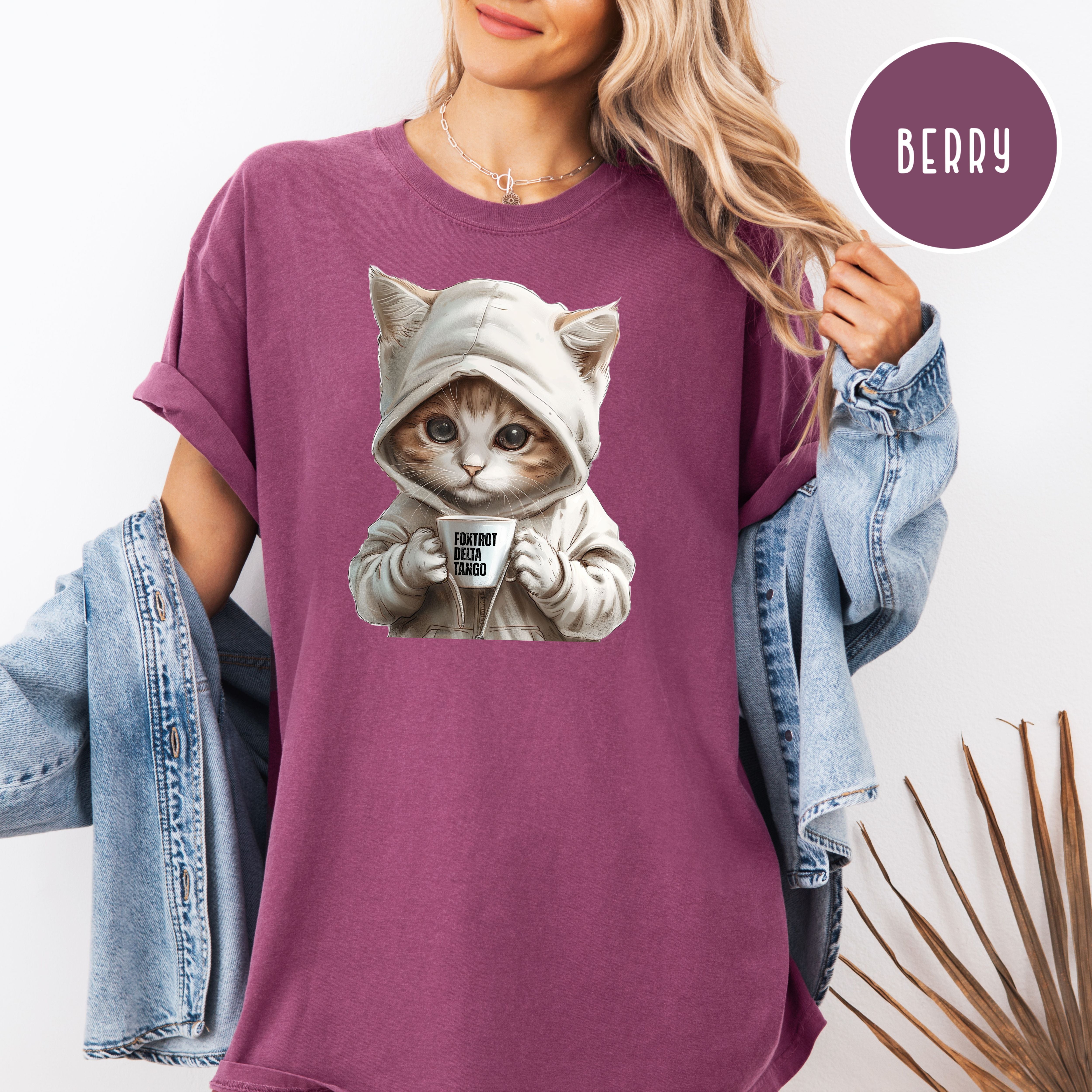 Anti-Trump Cat Lover Comfort Colors Foxtrot Delta Tango Political Protest Tee