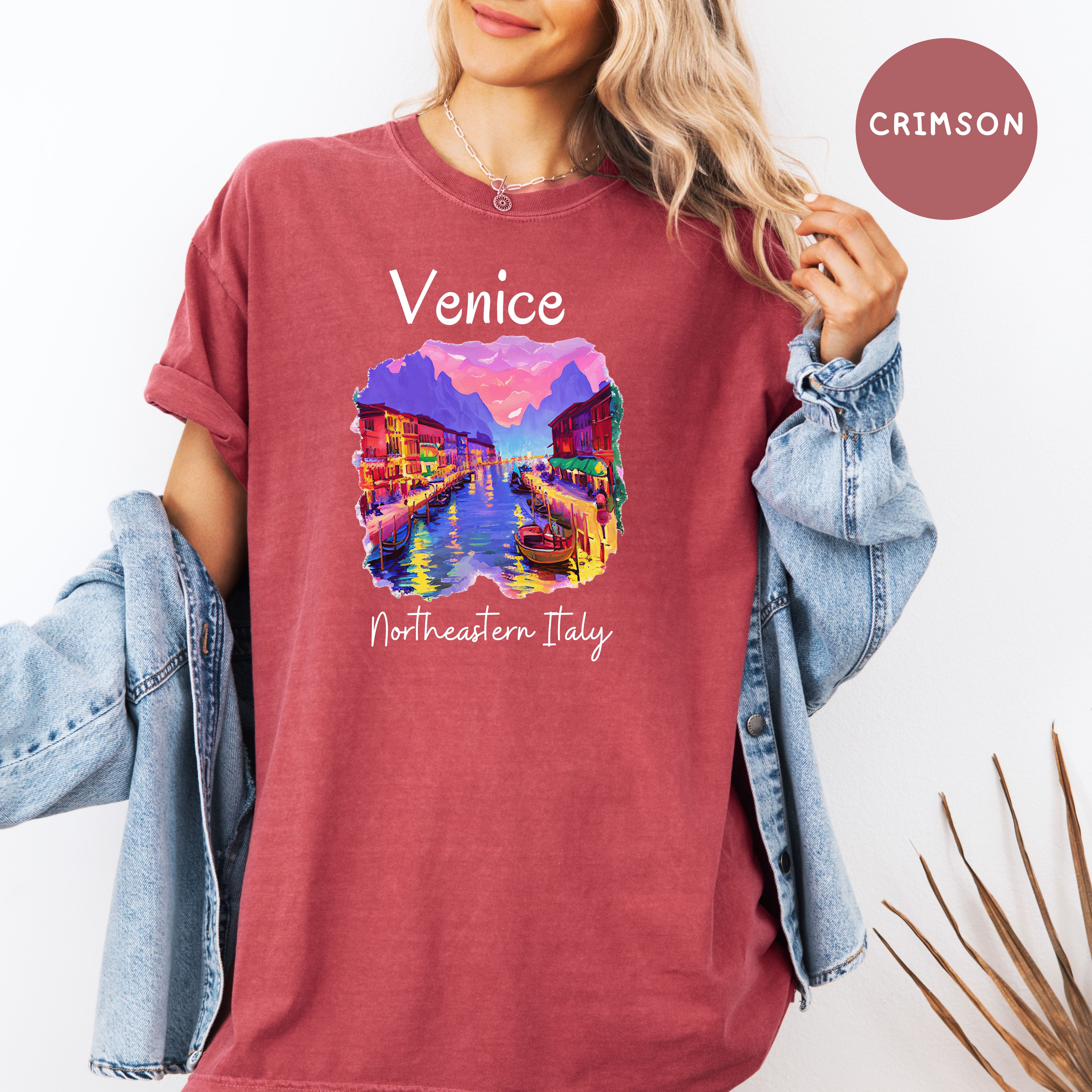 Italy Vacation Gift, Venice Italy Comfort Colors T-Shirt, Venice Gift for Italy Lover