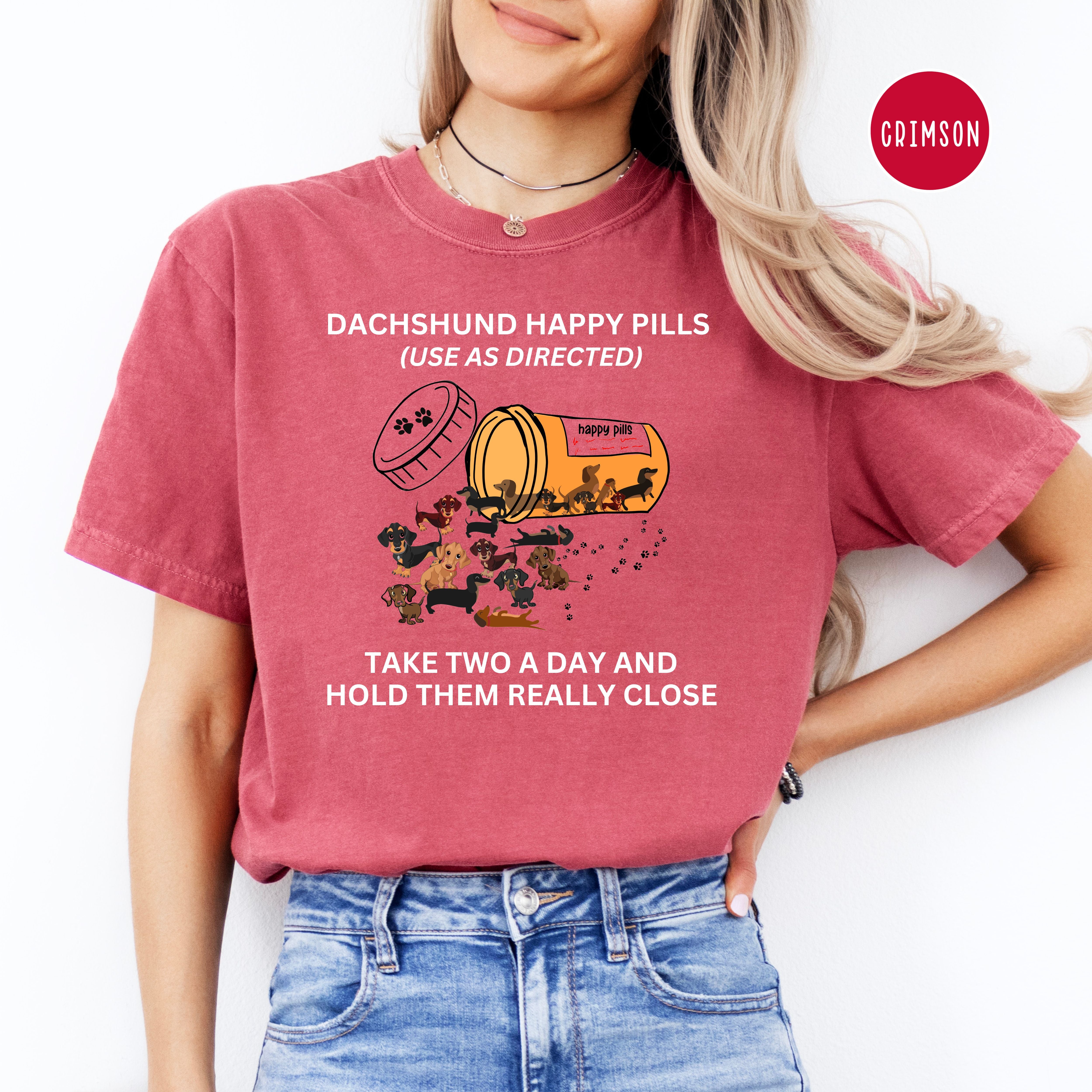 Dachshund Happy Pills Comfort Colors® Tee