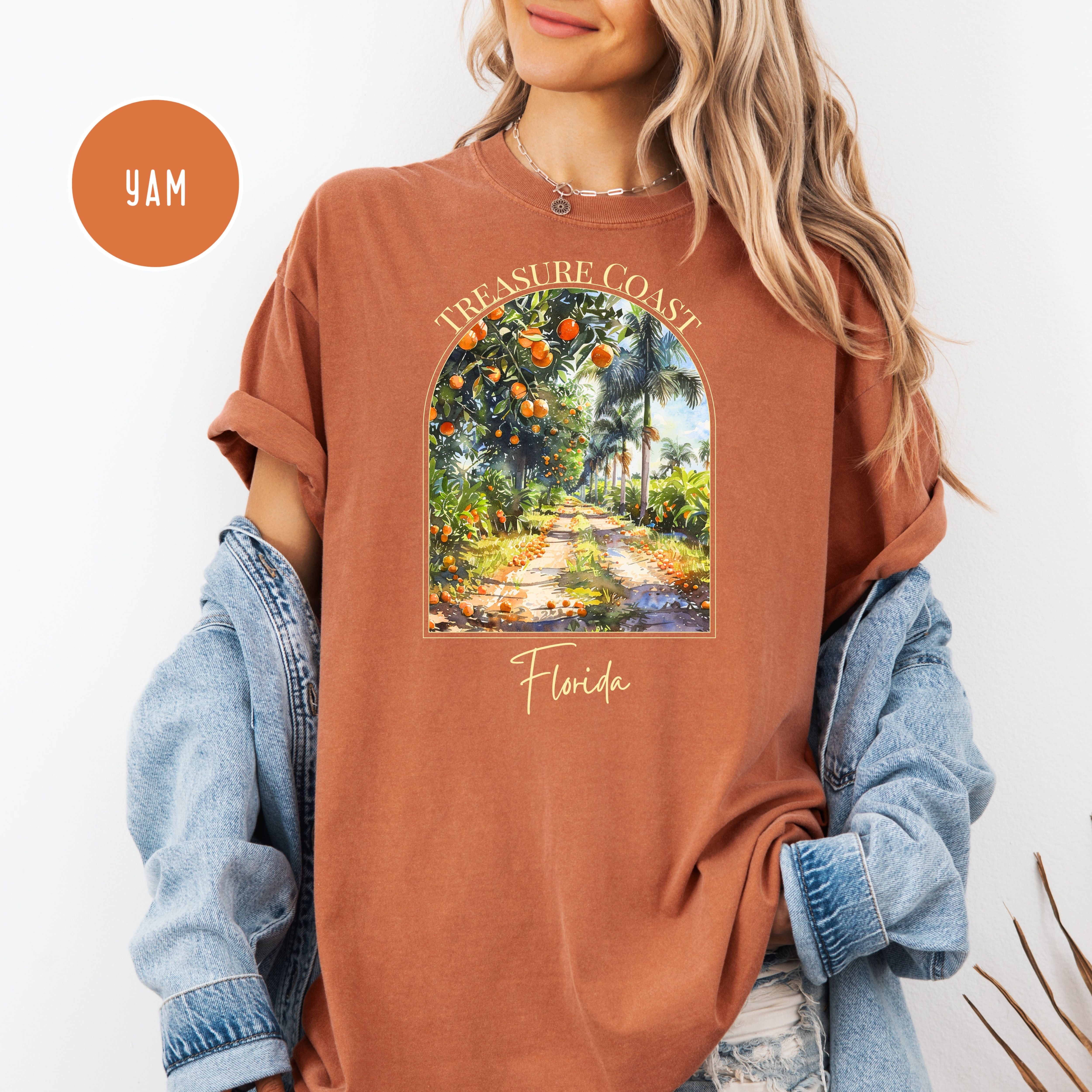 Indian River Florida Treasure Coast Orange Groves Comfort Colors TShirt
