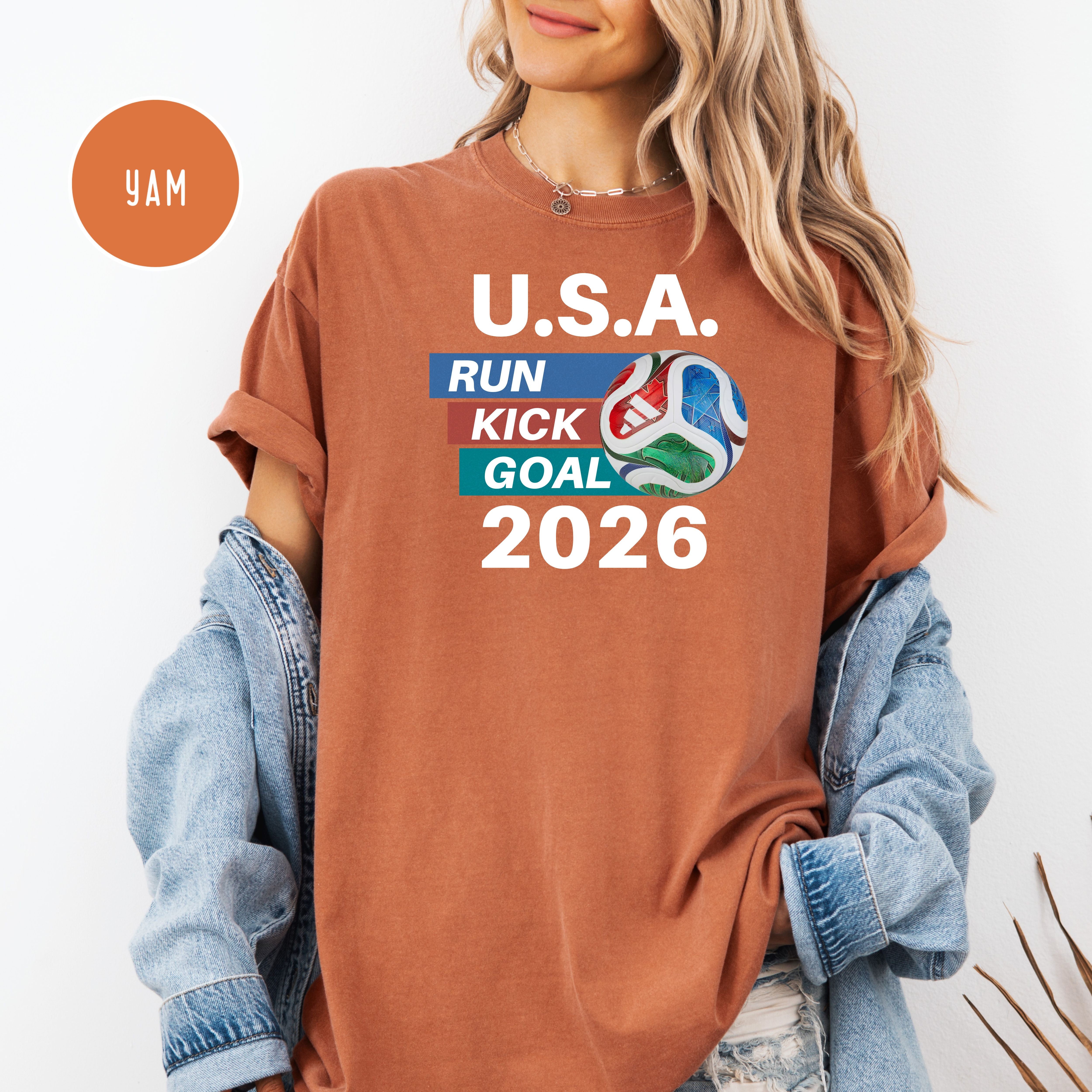 Soccer 2026 Comfort Colors T-Shirt, Soccer USA, Soccer Fan Gift Shirt