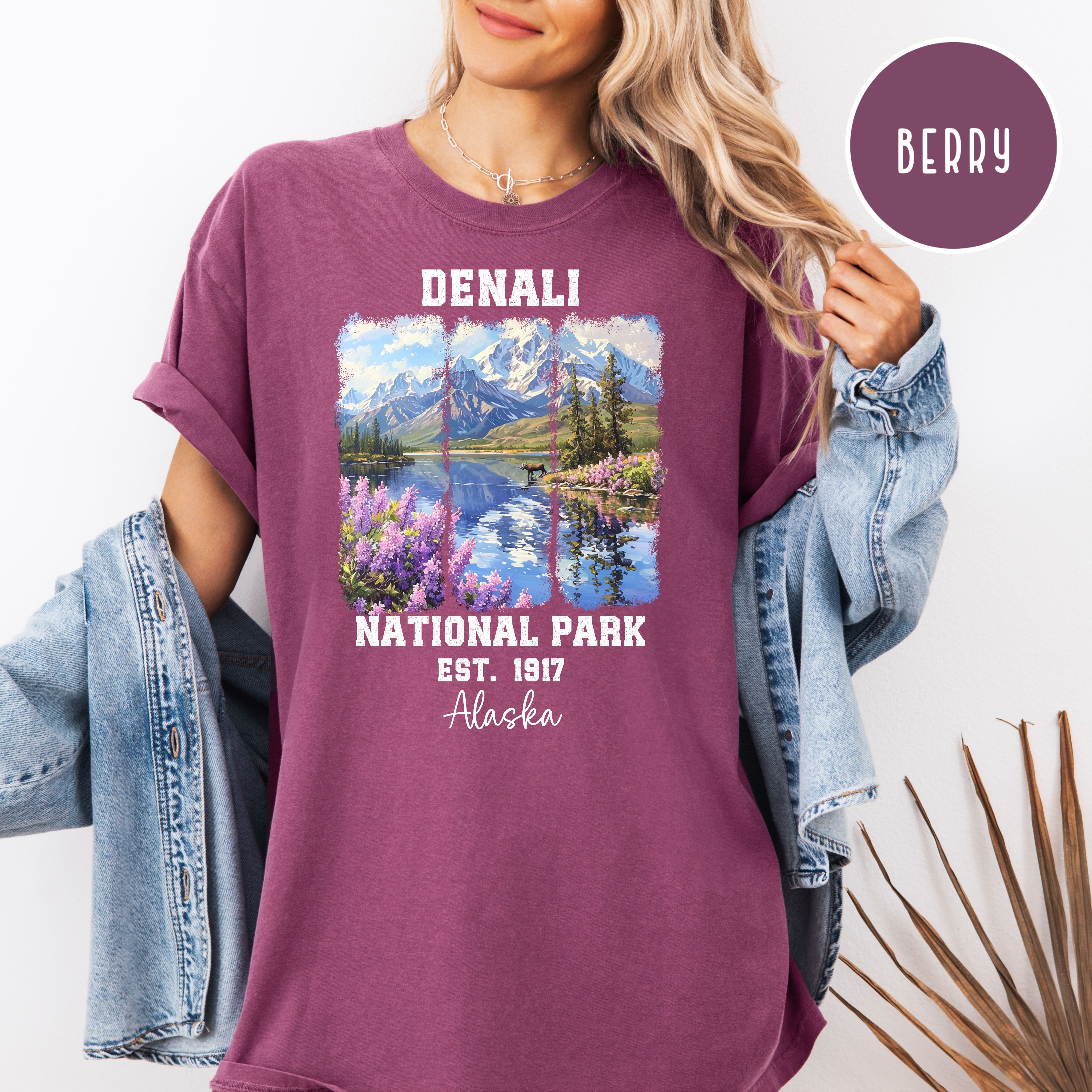 Denali National Park Alaska Comfort Colors Tee