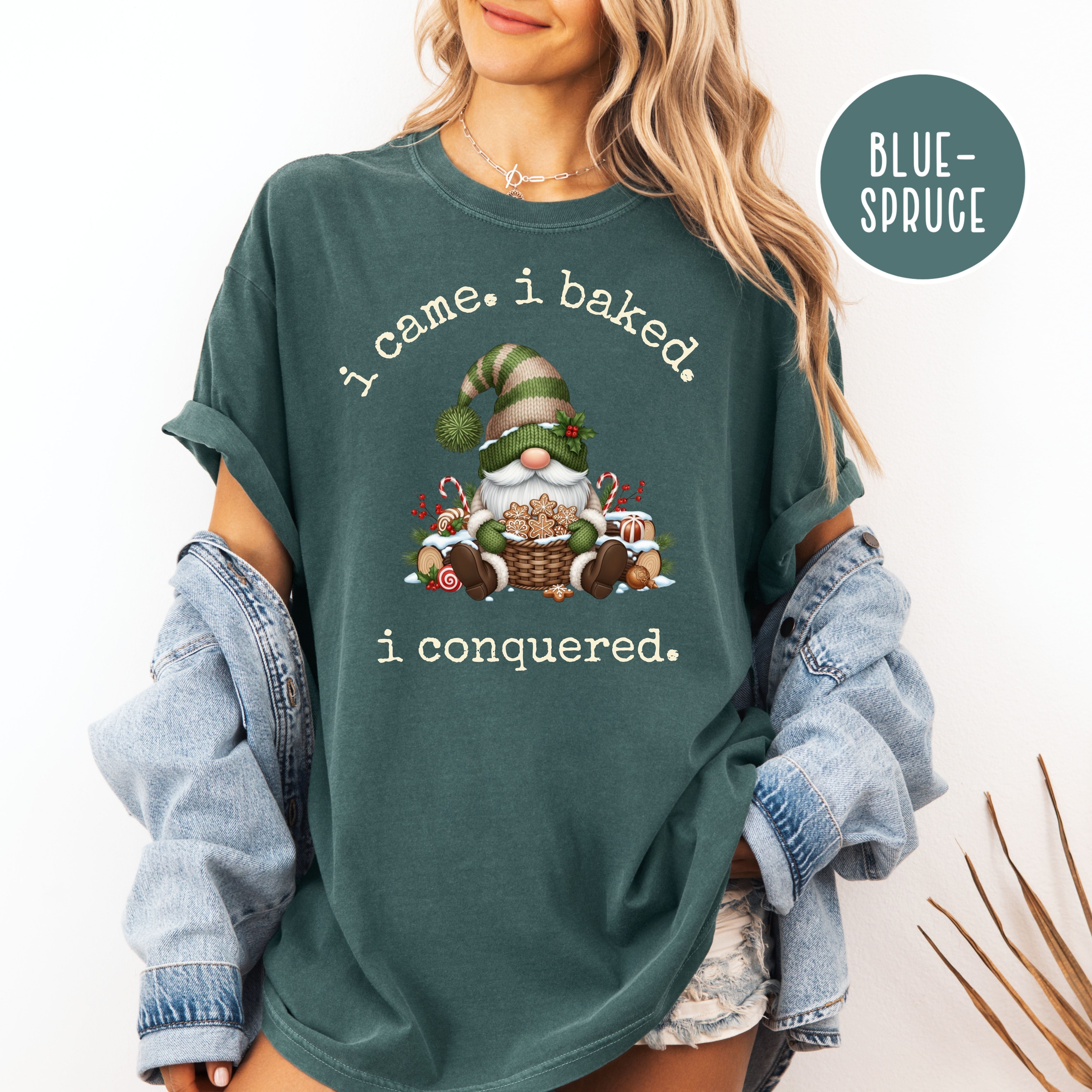 Funny Gnome Lover Comfort Colors Unisex Baker Christmas Gift Tee Shirt