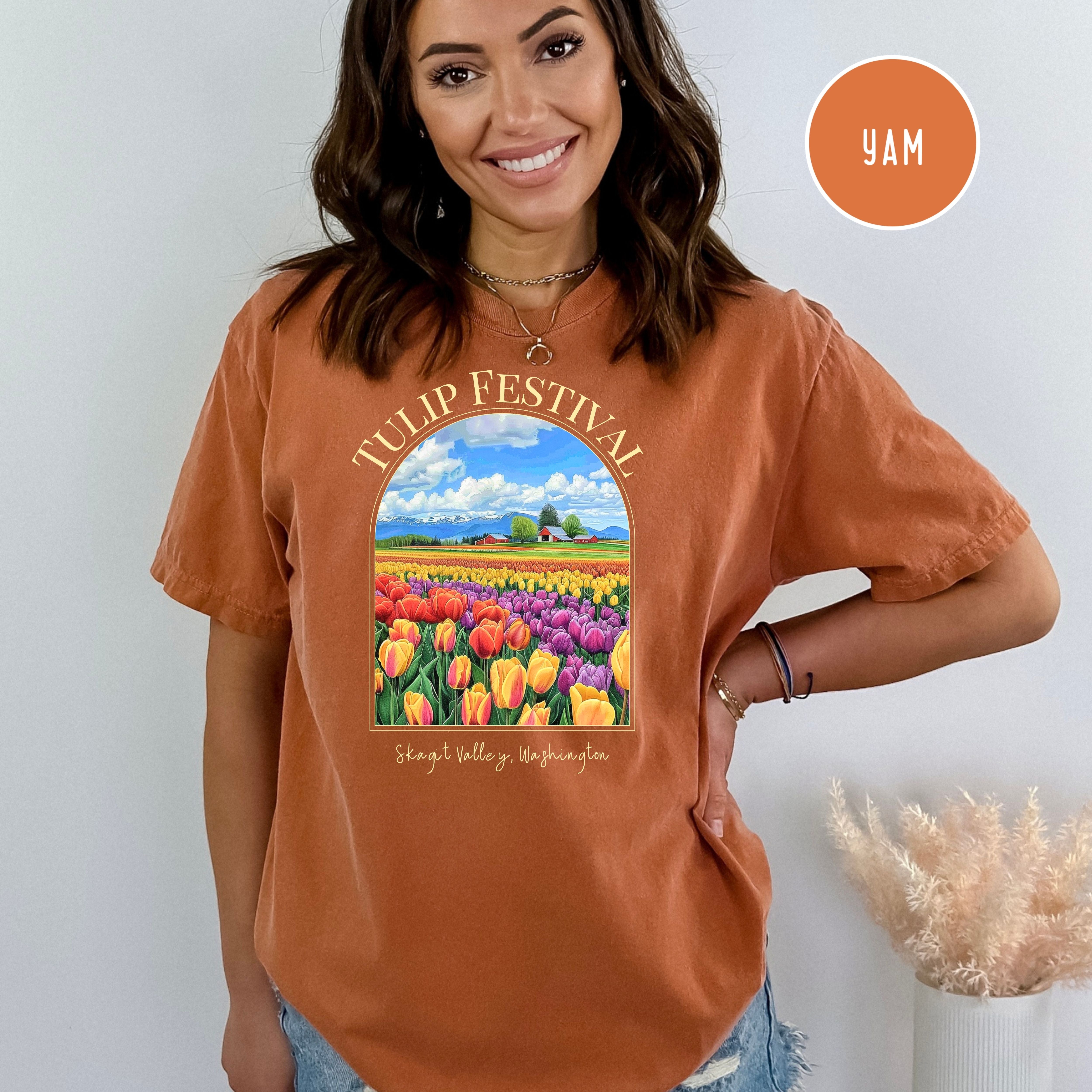 Tulip Festival Washington State Skagit Valley Comfort Colors® Tee