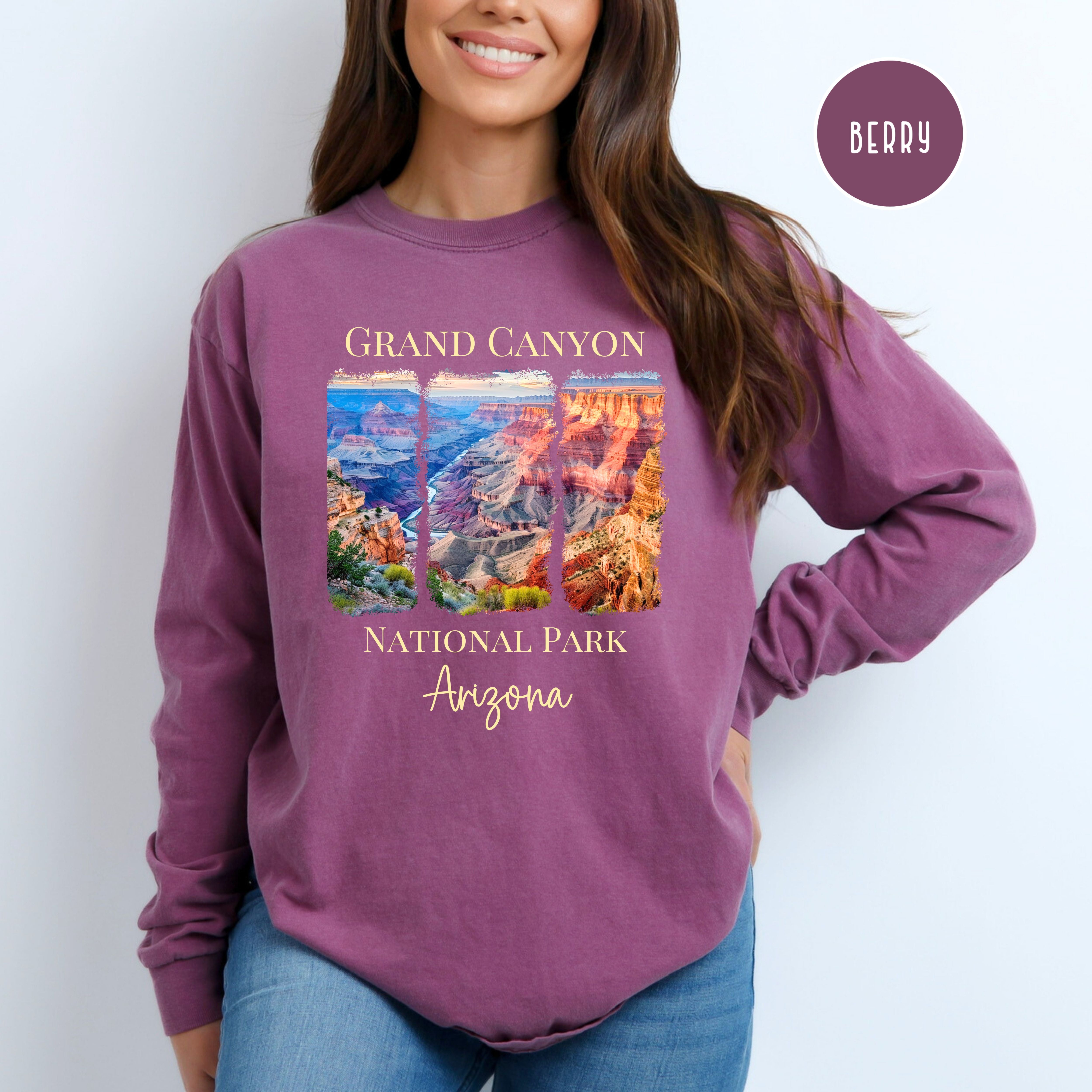 Grand Canyon National Park Comfort Colors Adult Unisex Long Sleeve Tee Shirt