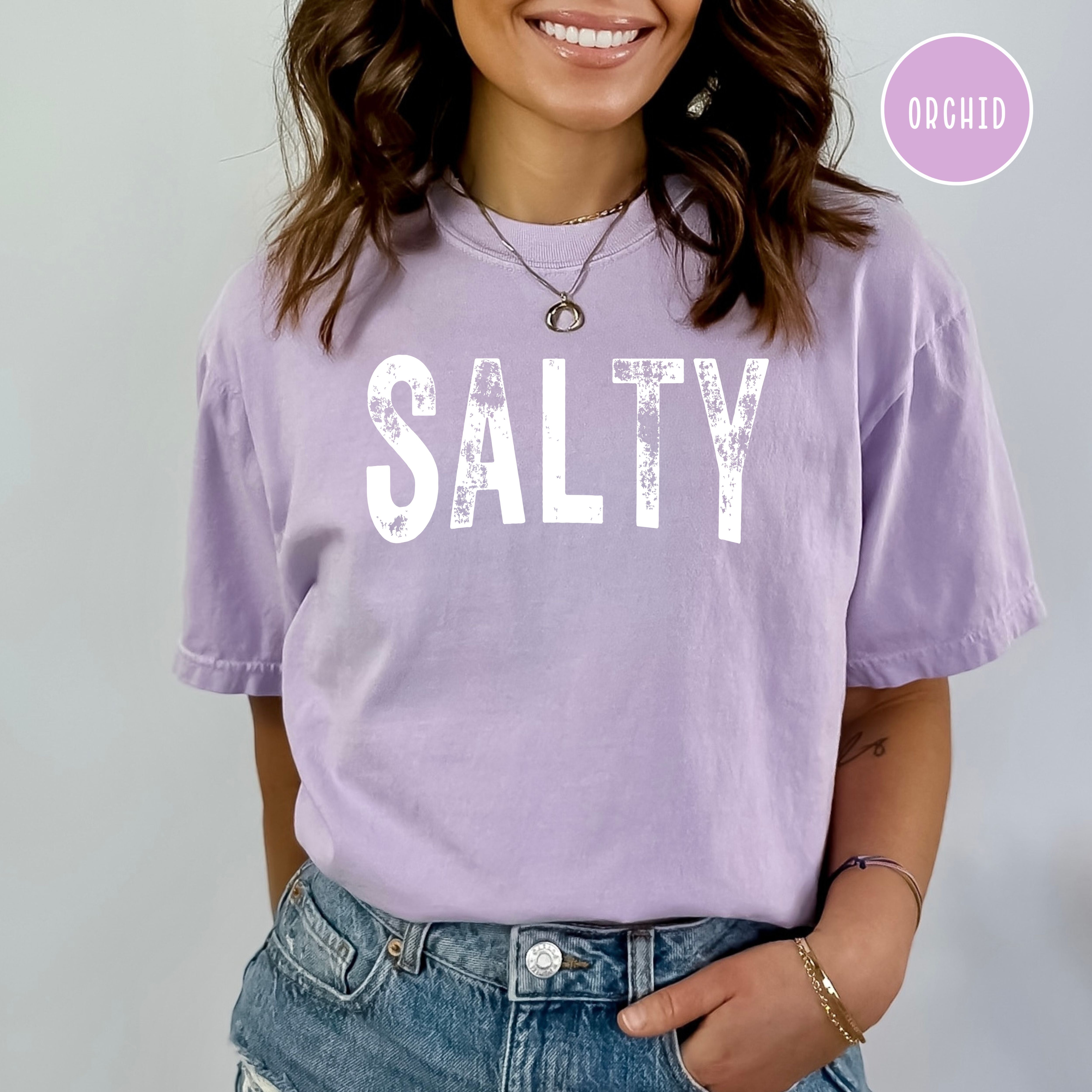 Salty Comfort Colors® Grunge Beach Tee