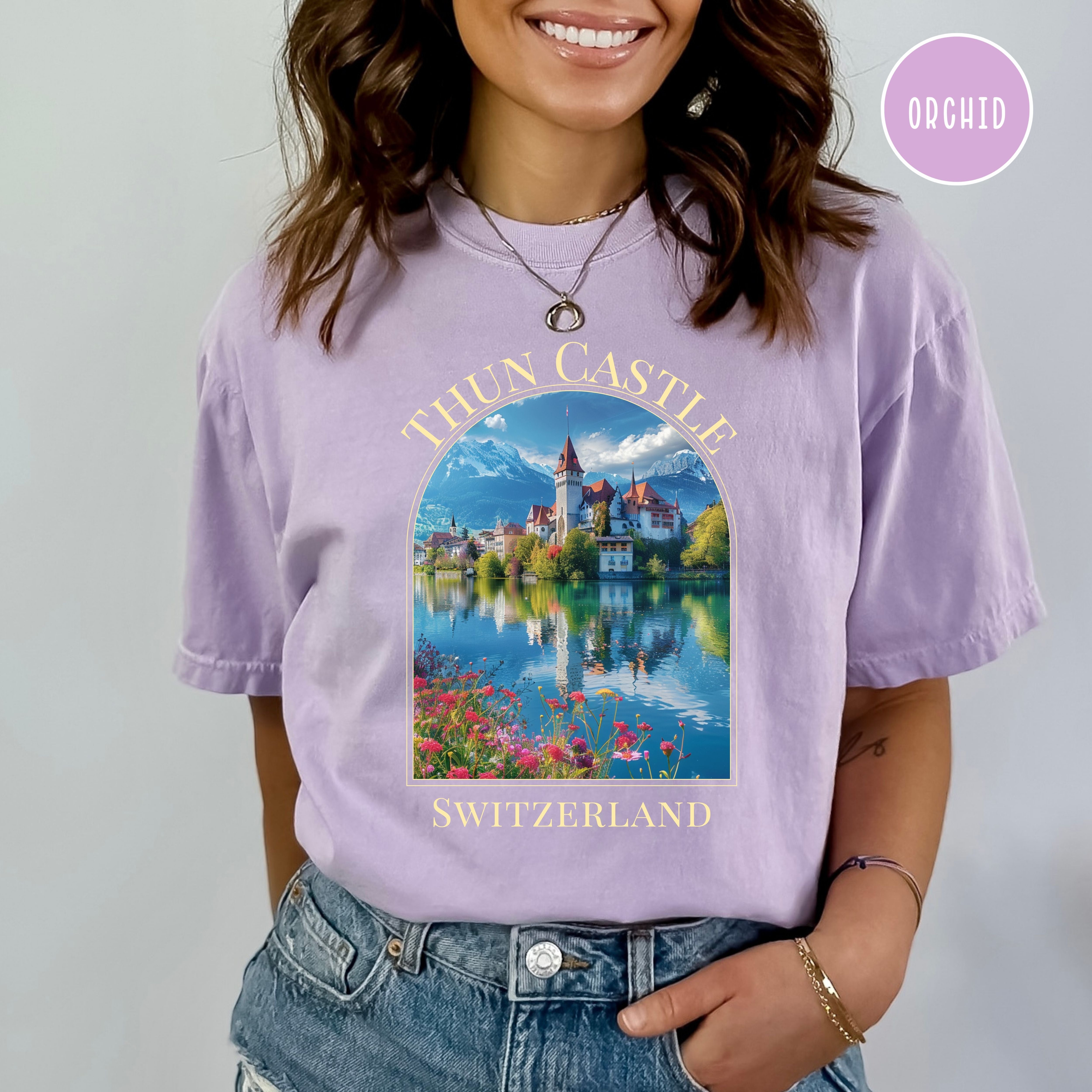 Thun Castle Switzerland Comfort Colors® Tee