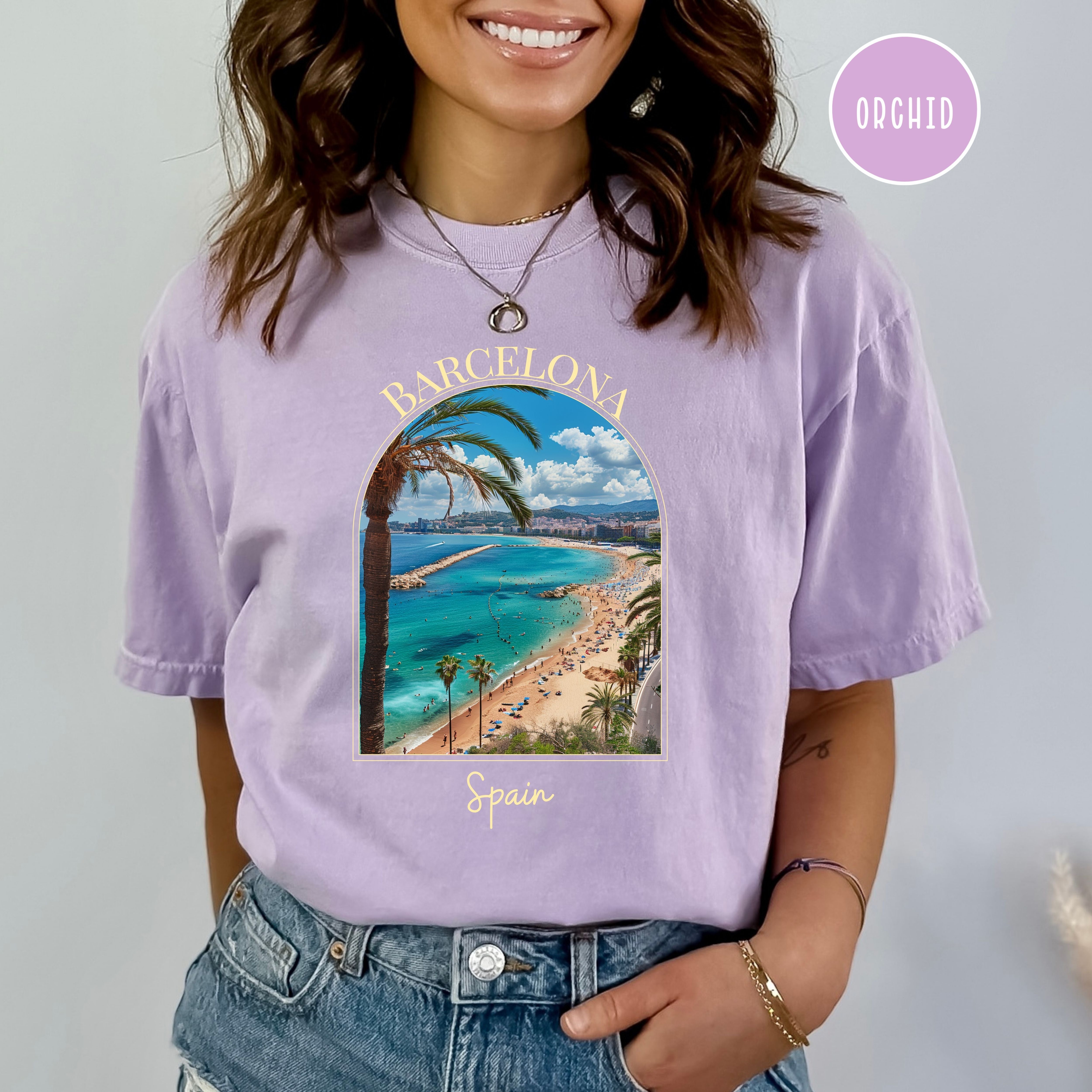 Barcelona Spain Vacation Gift Comfort Colors® Tee