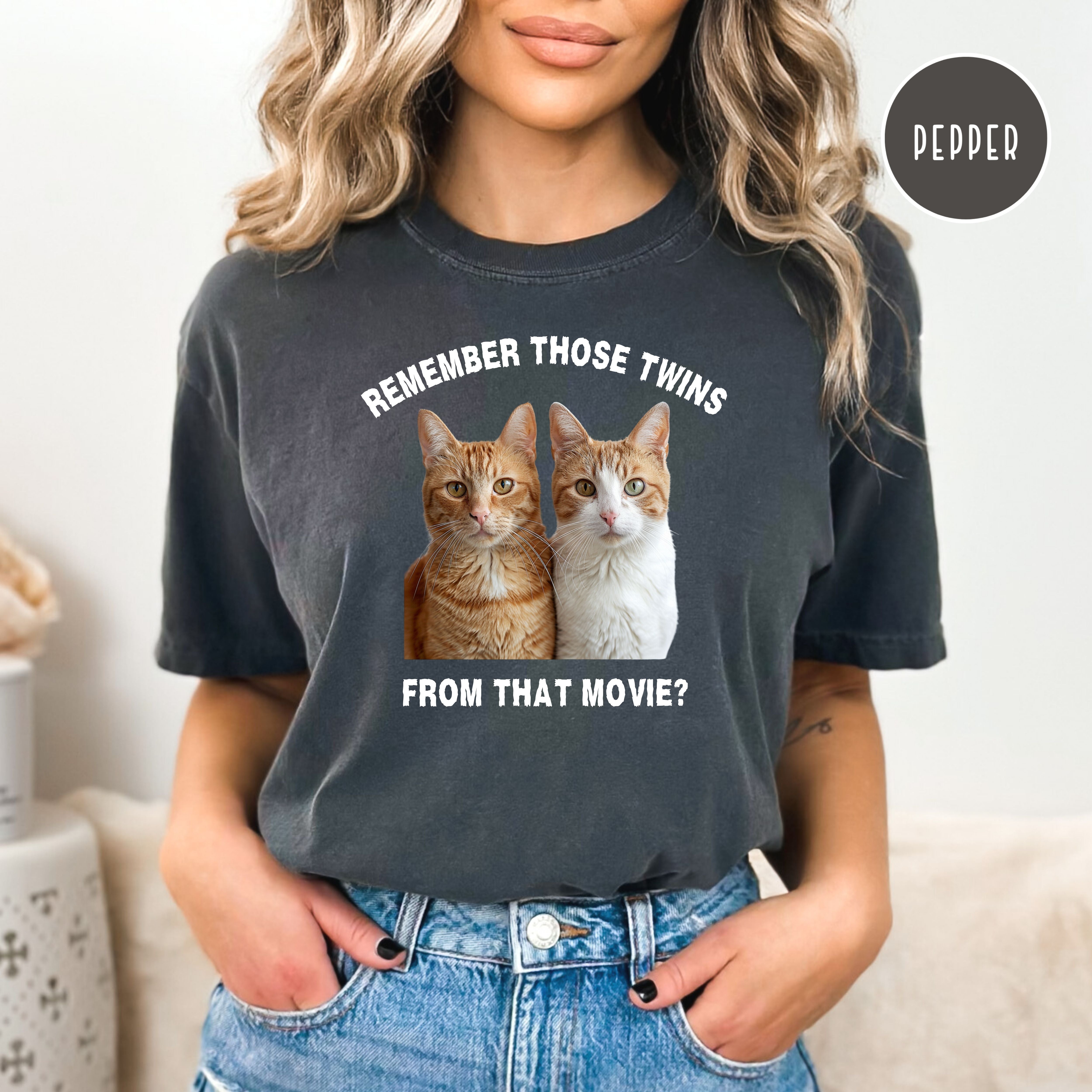 Funny Movie Buff Cat Lover Comfort Colors® Tee