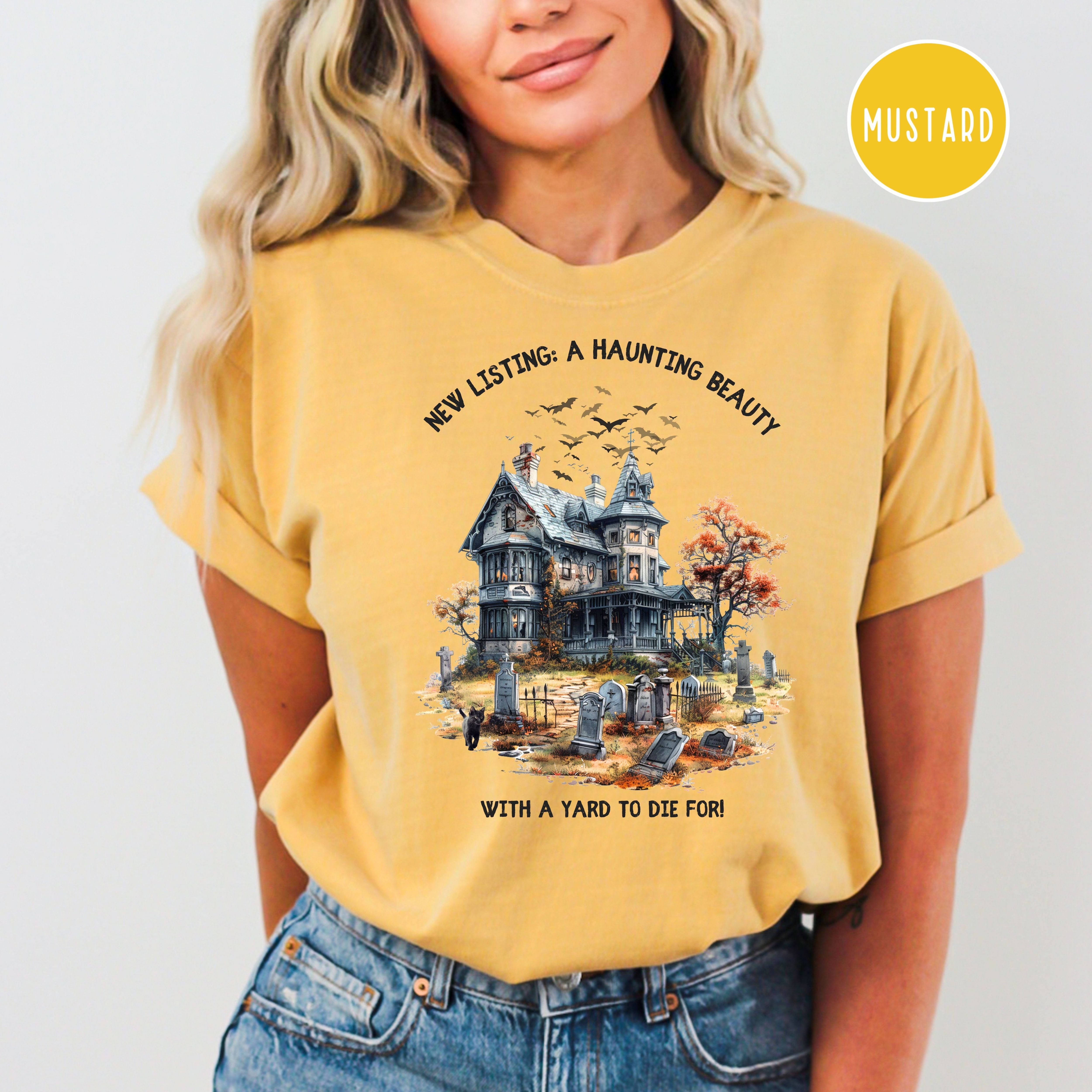Funny Halloween Comfort Colors Real Estate Agent Tee