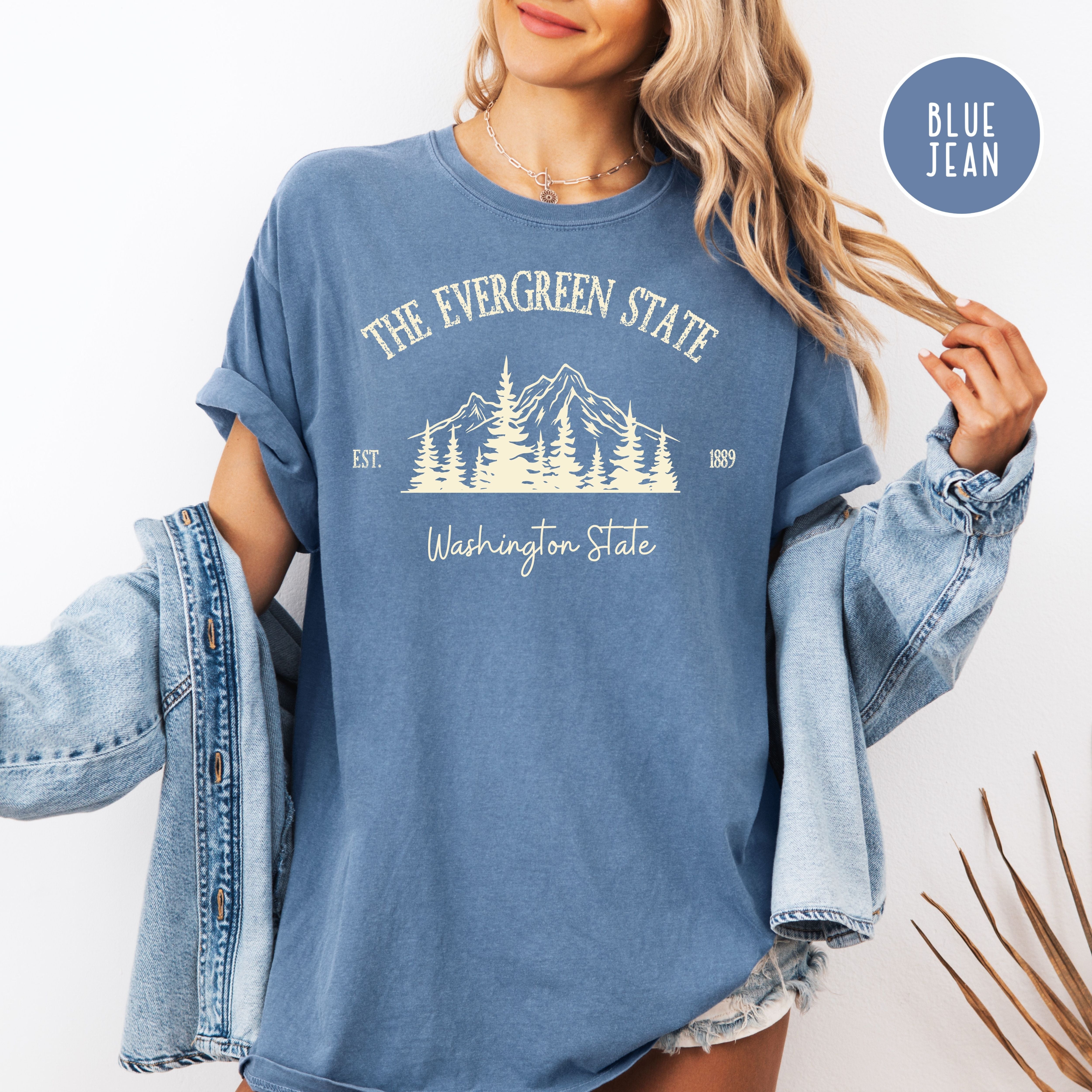 The Evergreen State Washington State Comfort Colors Unisex Tee