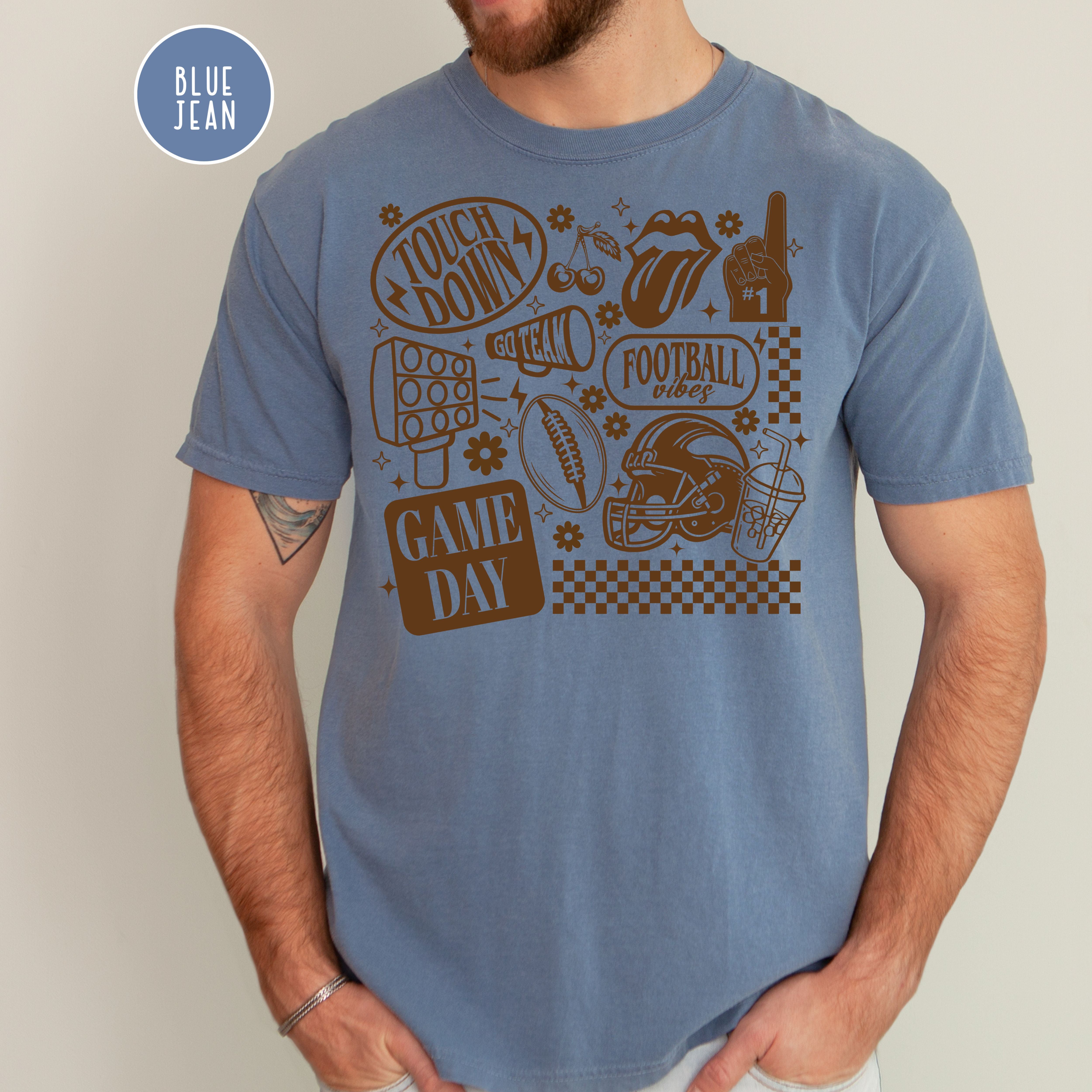 Football Comfort Colors Game Day Shirts